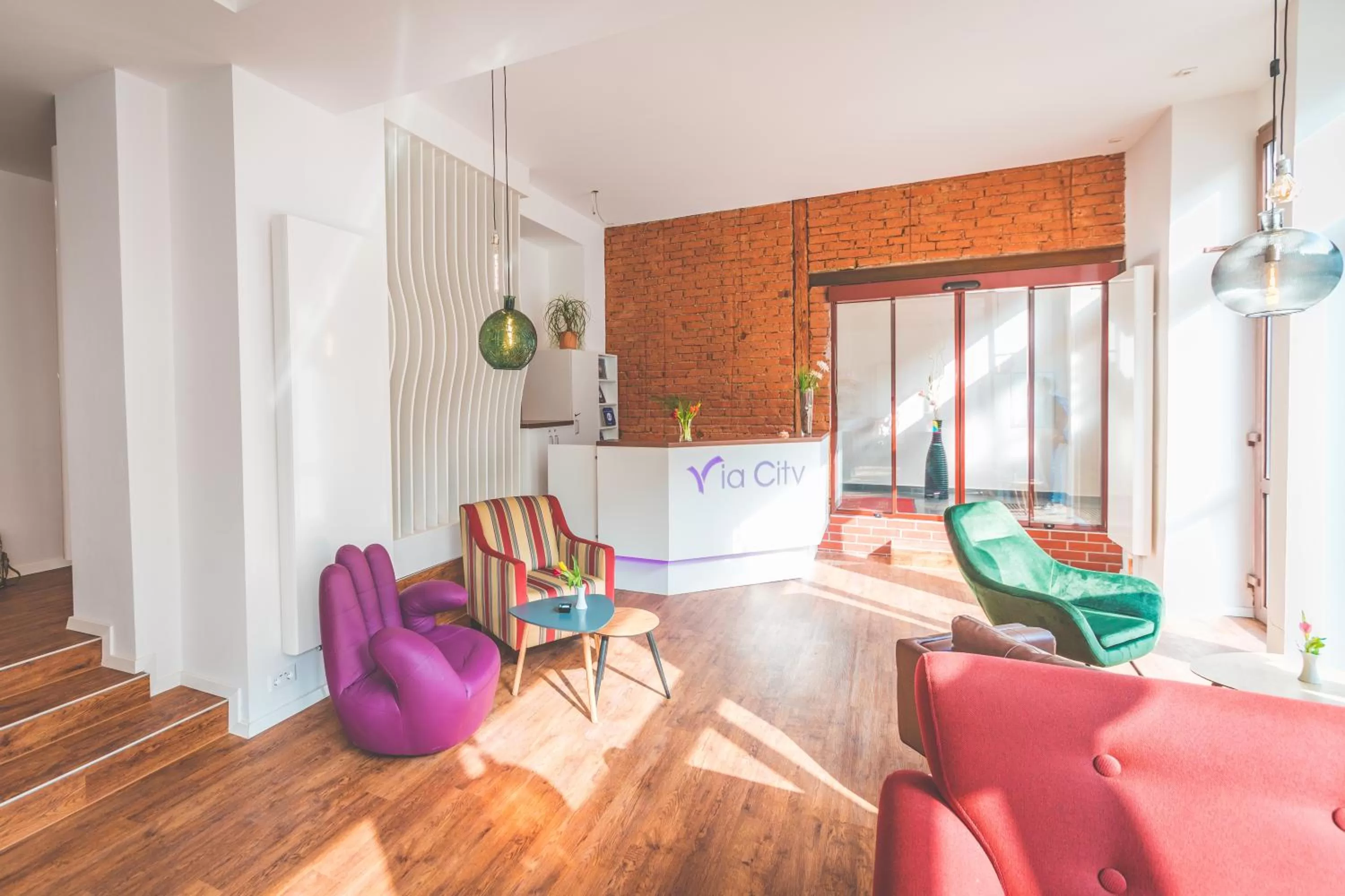 Lobby or reception in Hotel via City Leipzig Mitte