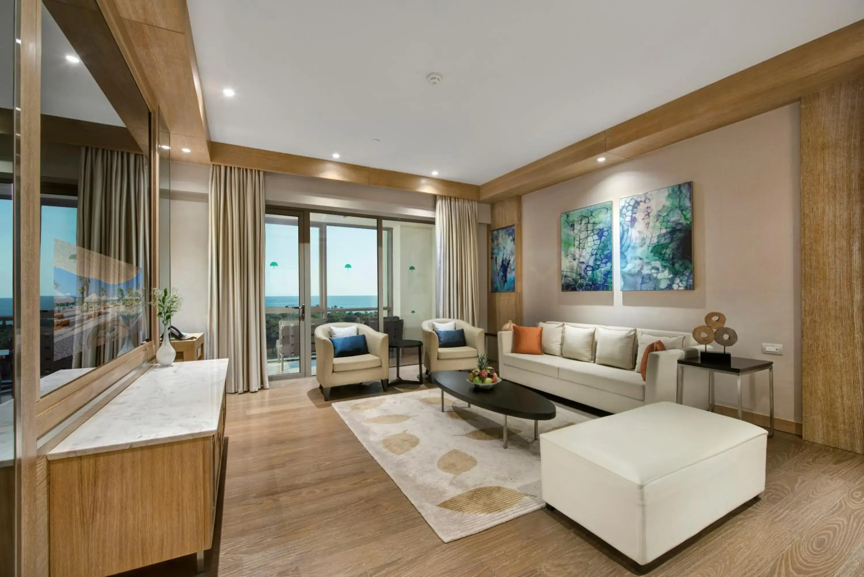 Living room, Bed in Regnum Carya