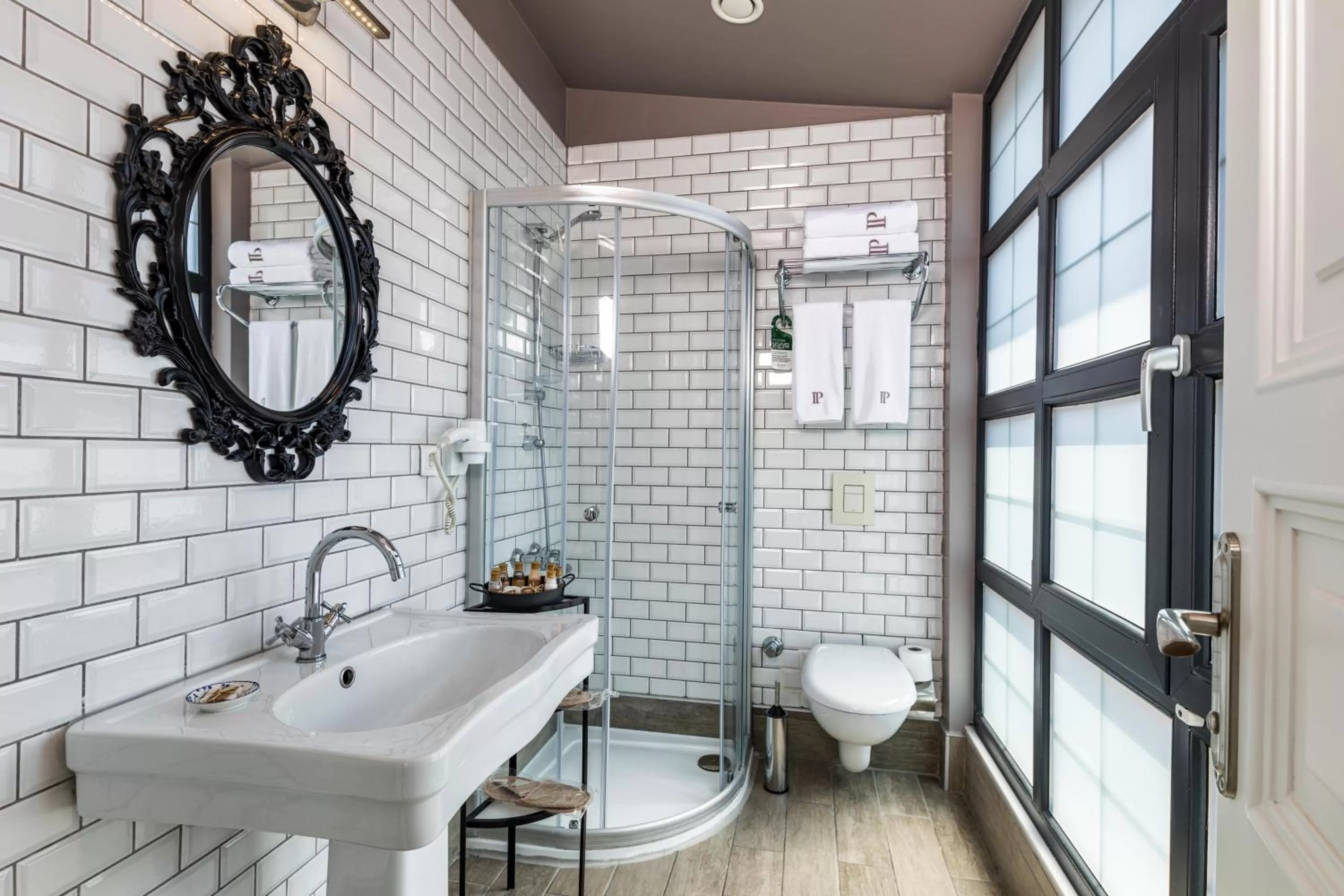 Shower in Petros Hotel