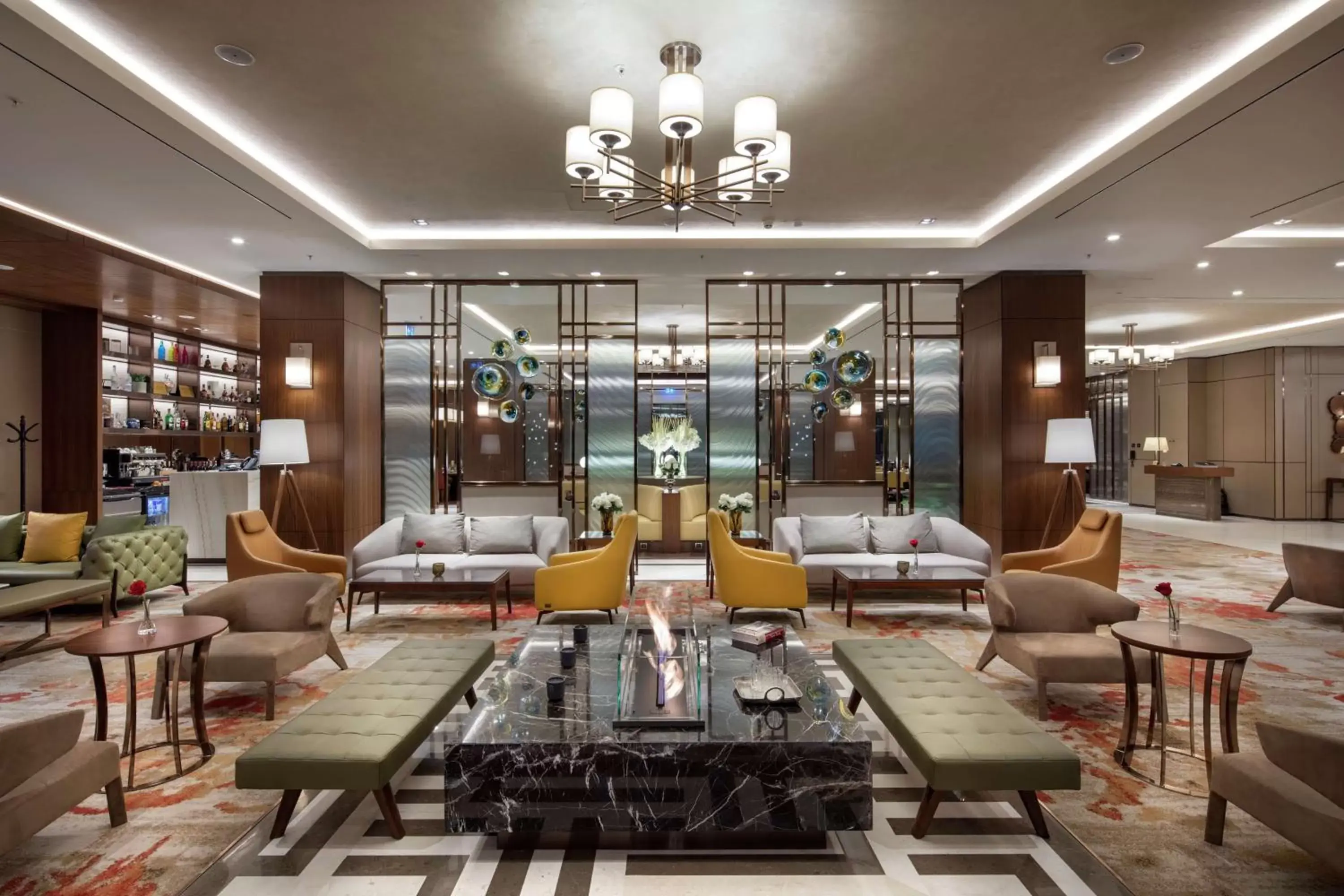 Lobby or reception, Lounge/Bar in DoubleTree By Hilton Skopje