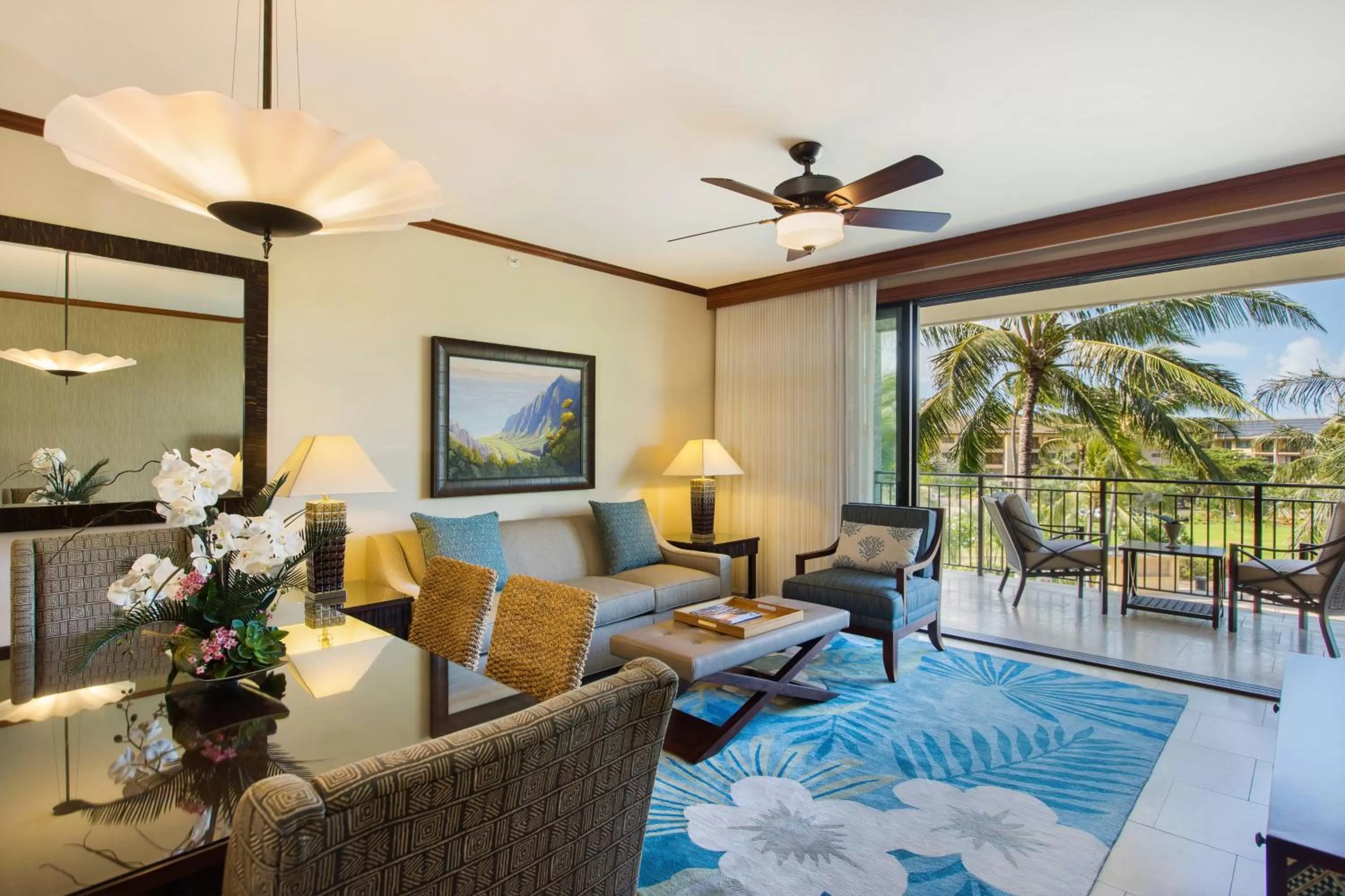 Living room in Koloa Landing Resort at Po'ipu, Autograph Collection