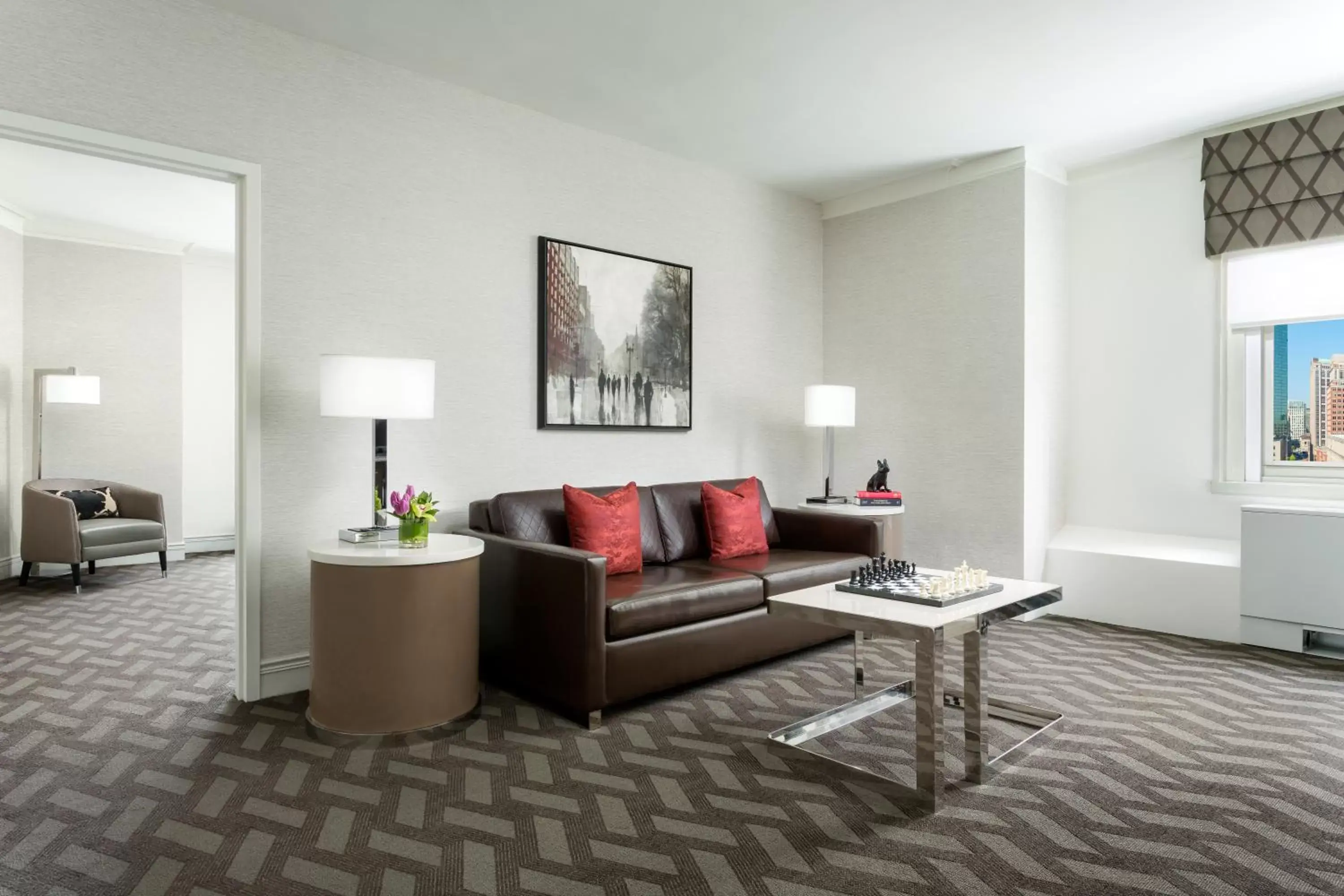 Living room, Seating Area in Boston Park Plaza