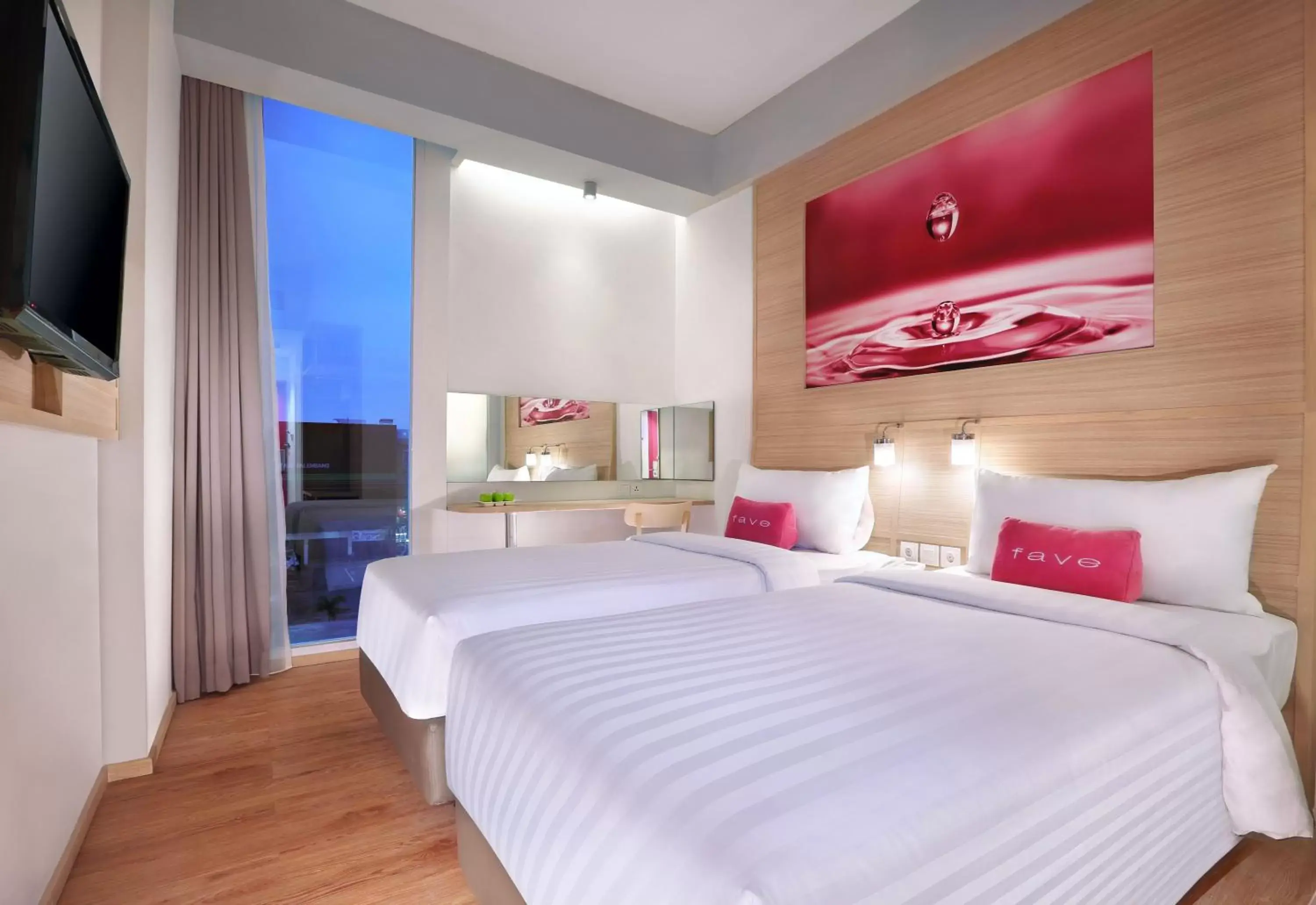Photo of the whole room, Bed in favehotel Palembang