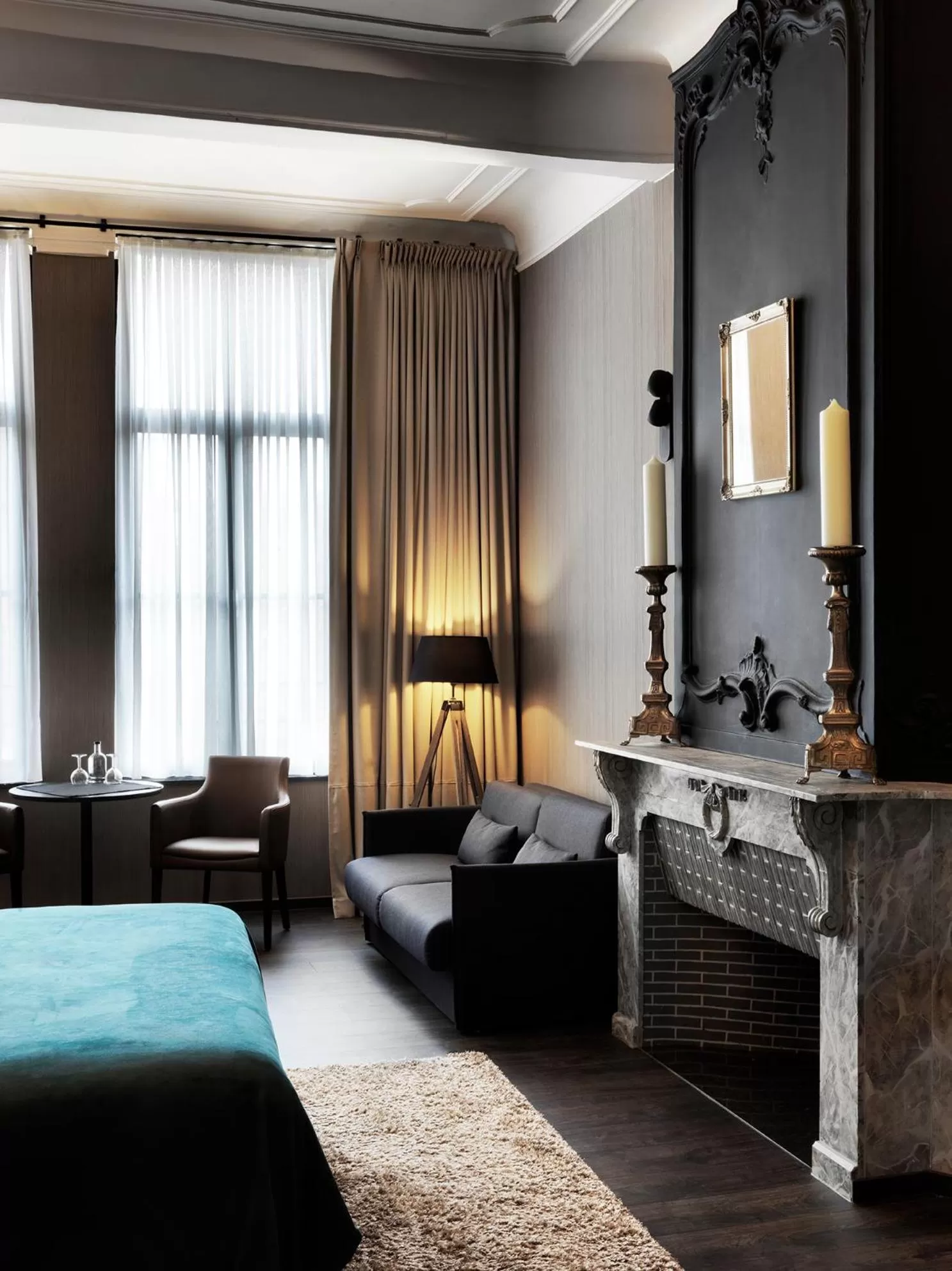 Decorative detail, Bed in Hotel Harmony