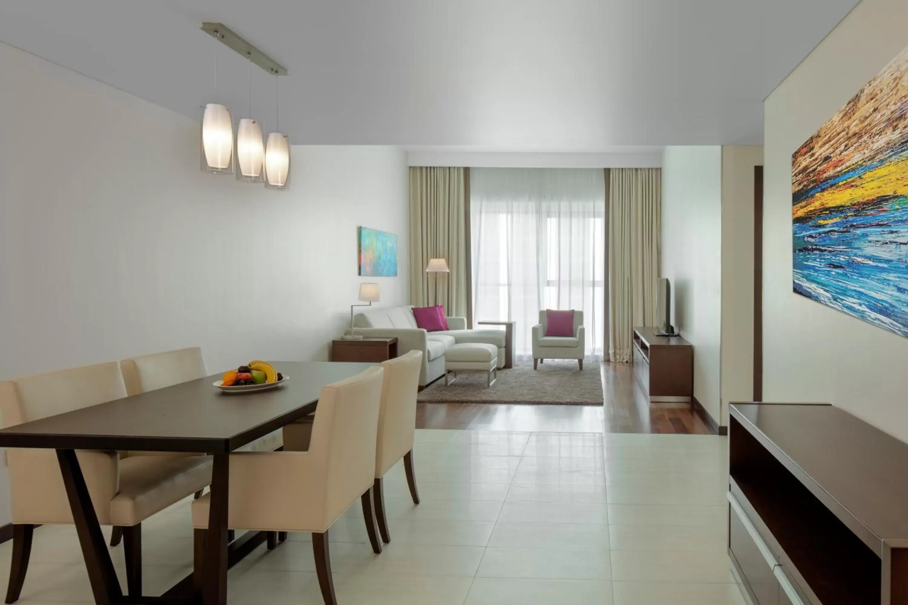 Living room, Dining Area in Hyatt Place Dubai Jumeirah Residences