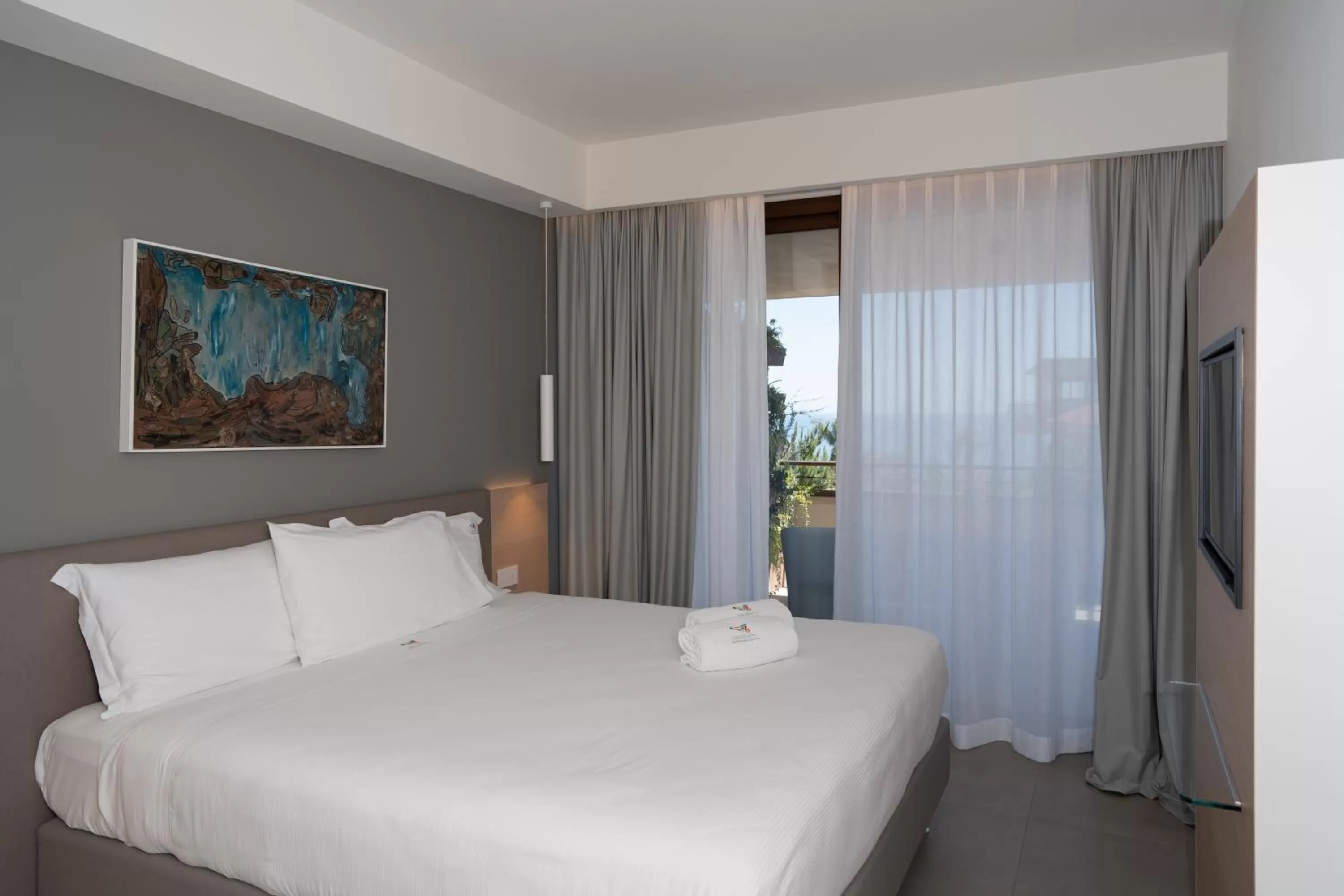 Bedroom, Bed in Sicilia's Art Hotel & Spa