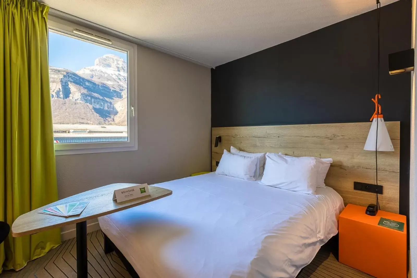 Bed in Ibis Styles Crolles Grenoble A41