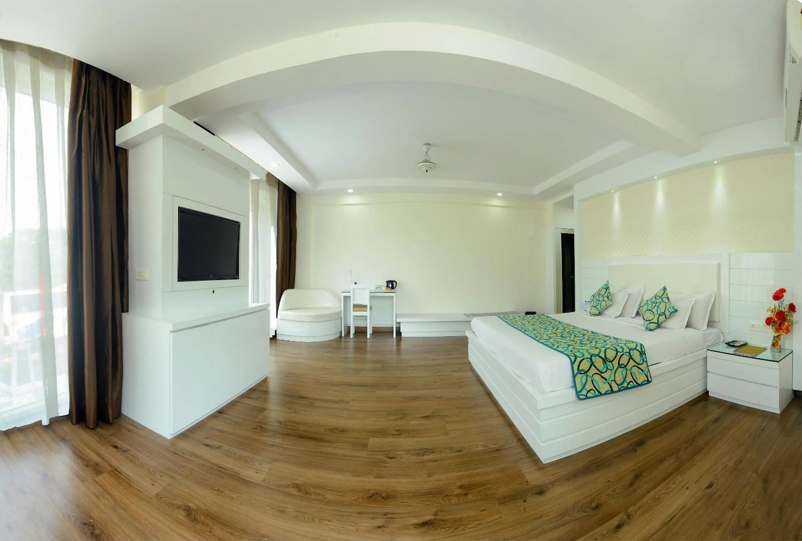 Bed in Hotel Pushp Villa Agra Taj East Gate