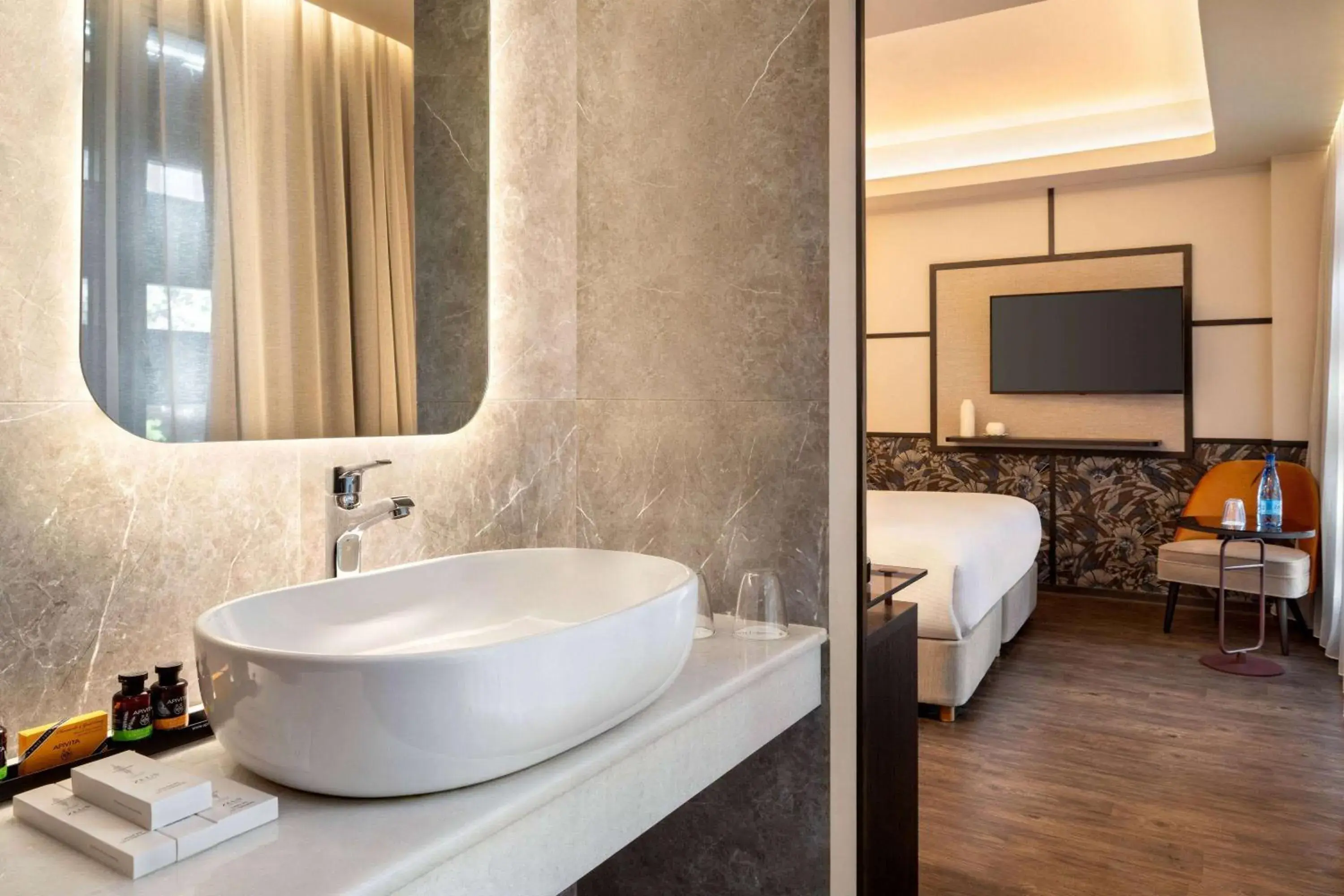 TV and multimedia, Bathroom in Athens Key Hotel, Trademark Collection by Wyndham