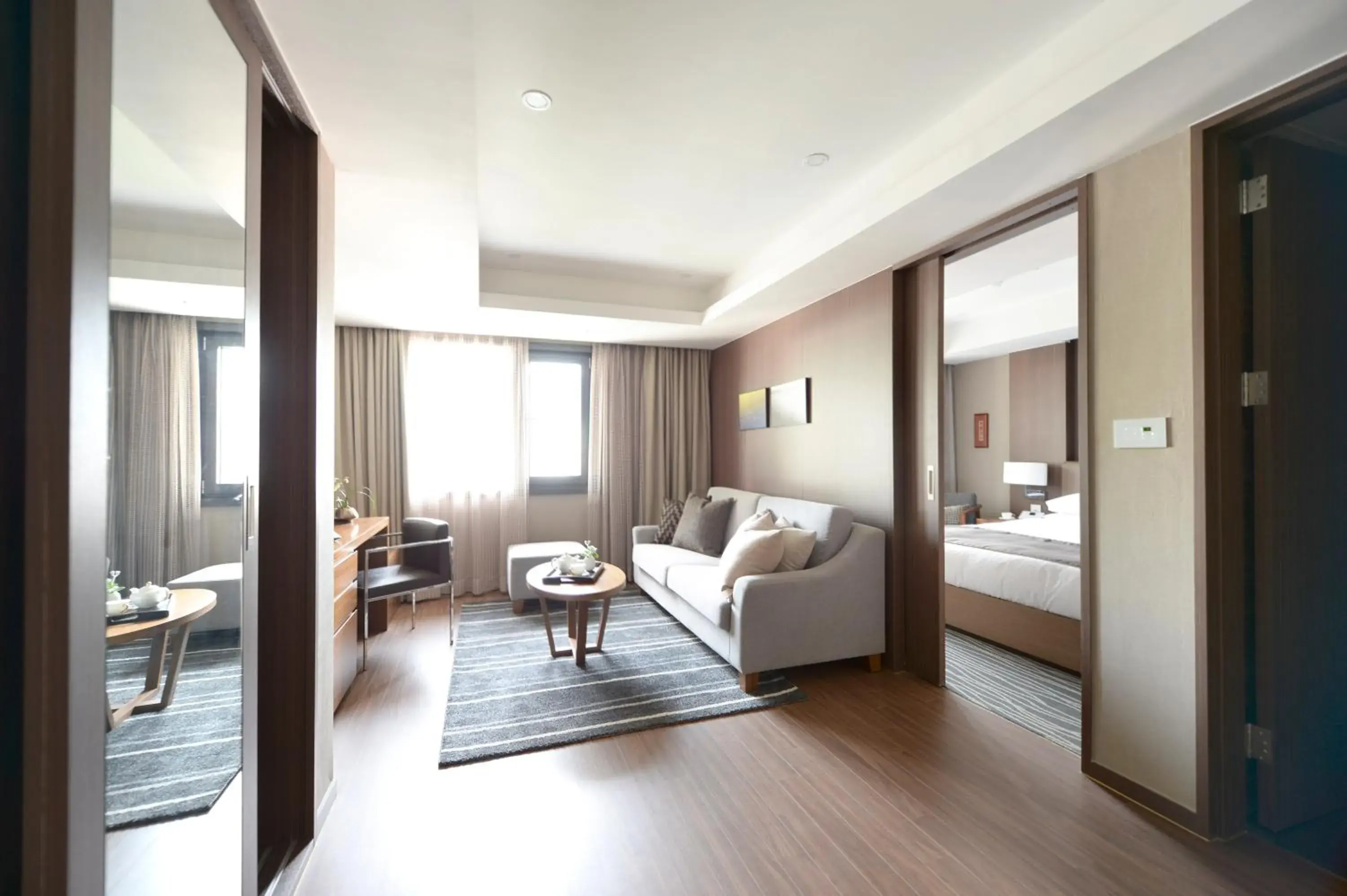 Living room, Bed in Busan Business Hotel Living room, Bed in Busan Business Hotel