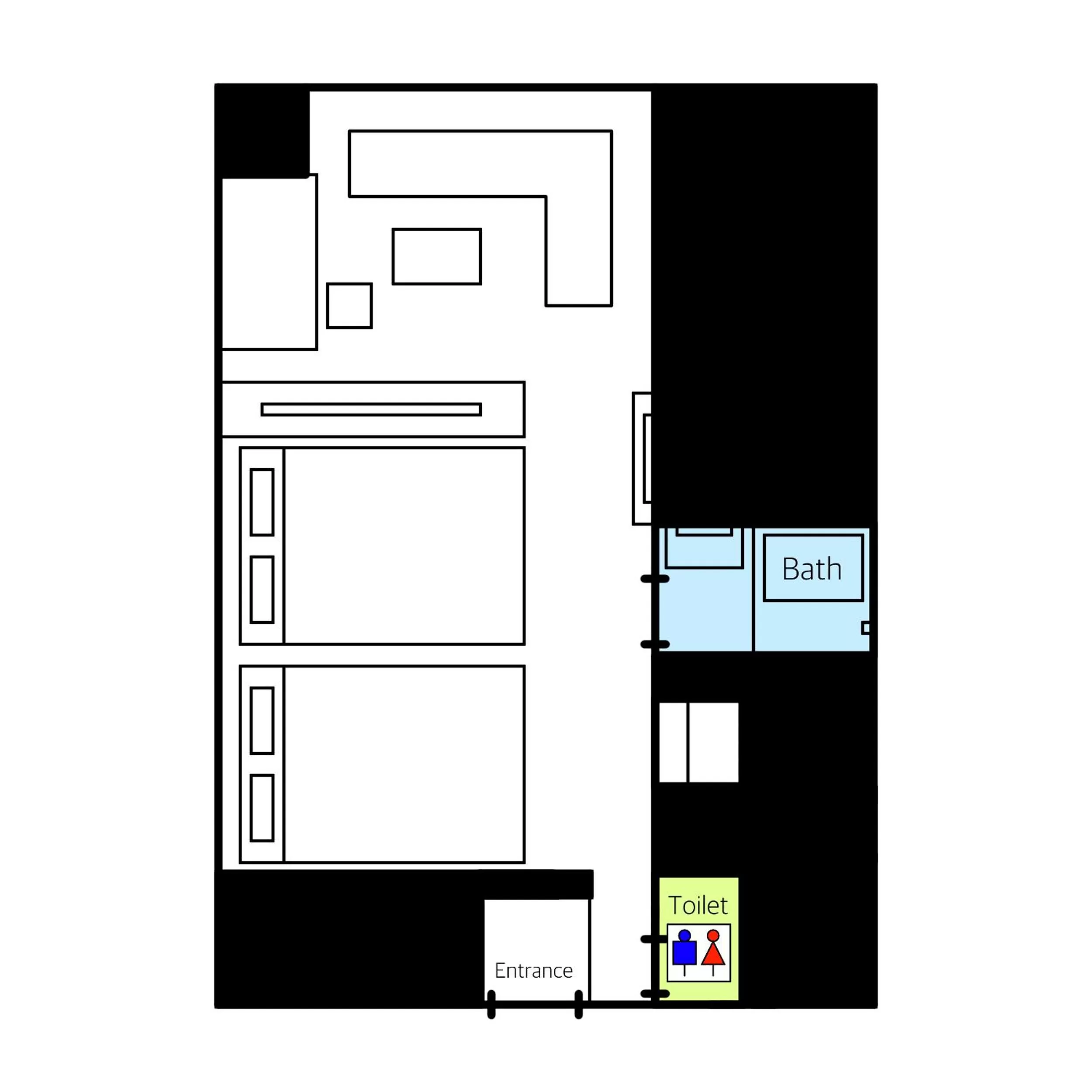 Floor plan in HOTEL THE HAKATA TERRACE