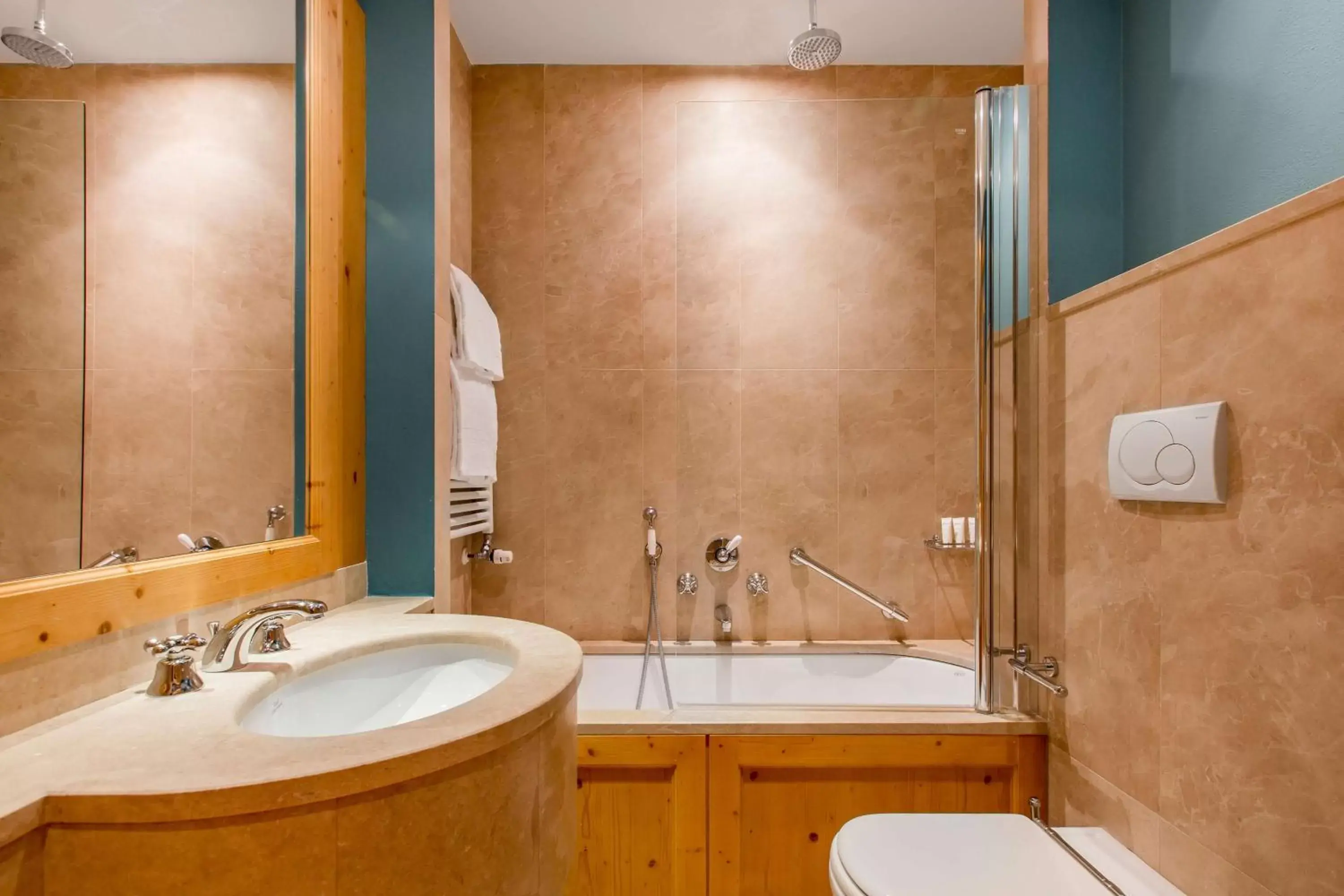 Bathroom in Radisson Residences Savoia Palace Cortina d’Ampezzo