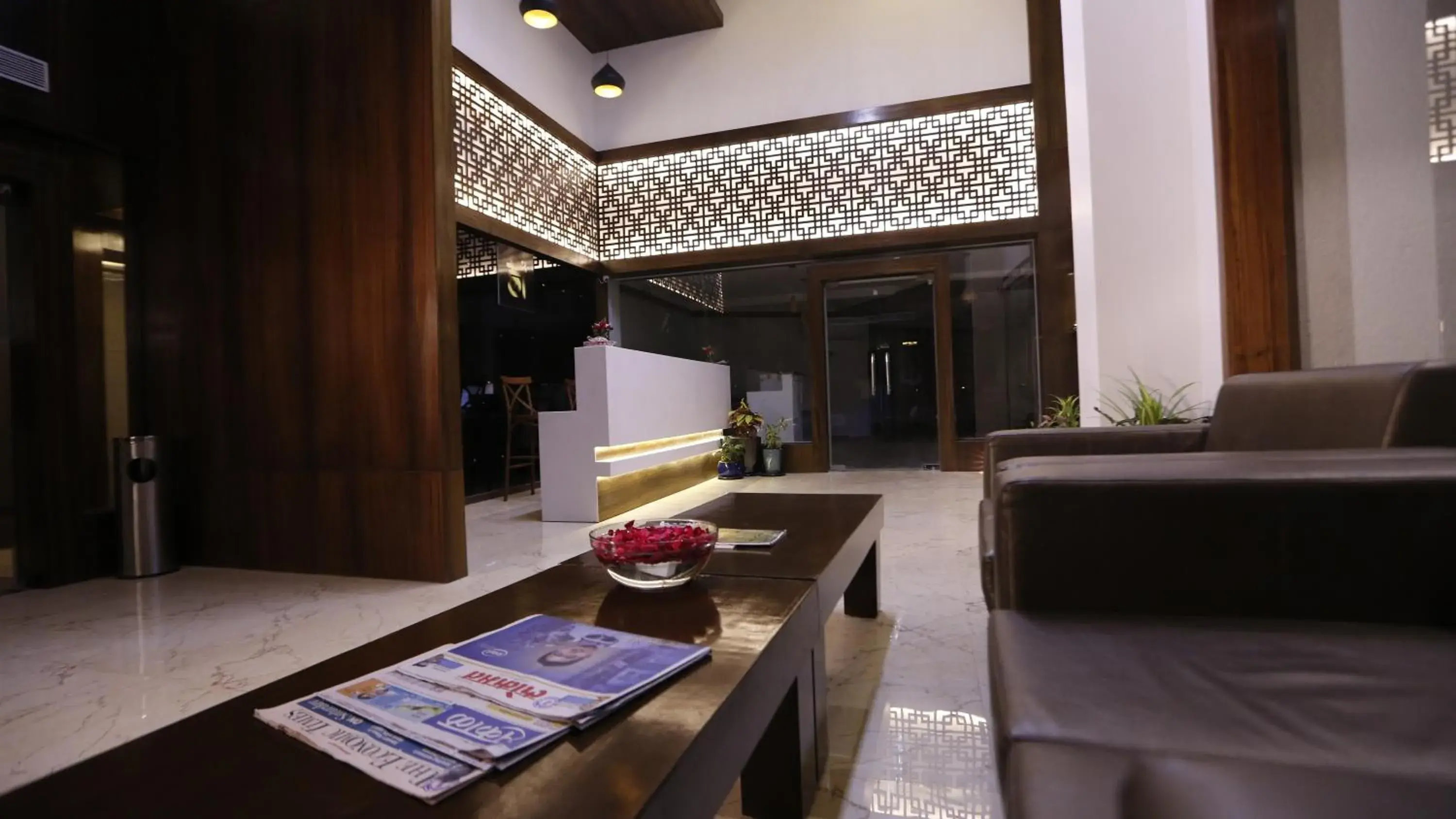 Decorative detail, Lobby/Reception in Jivanta Hotel [Shirdi]