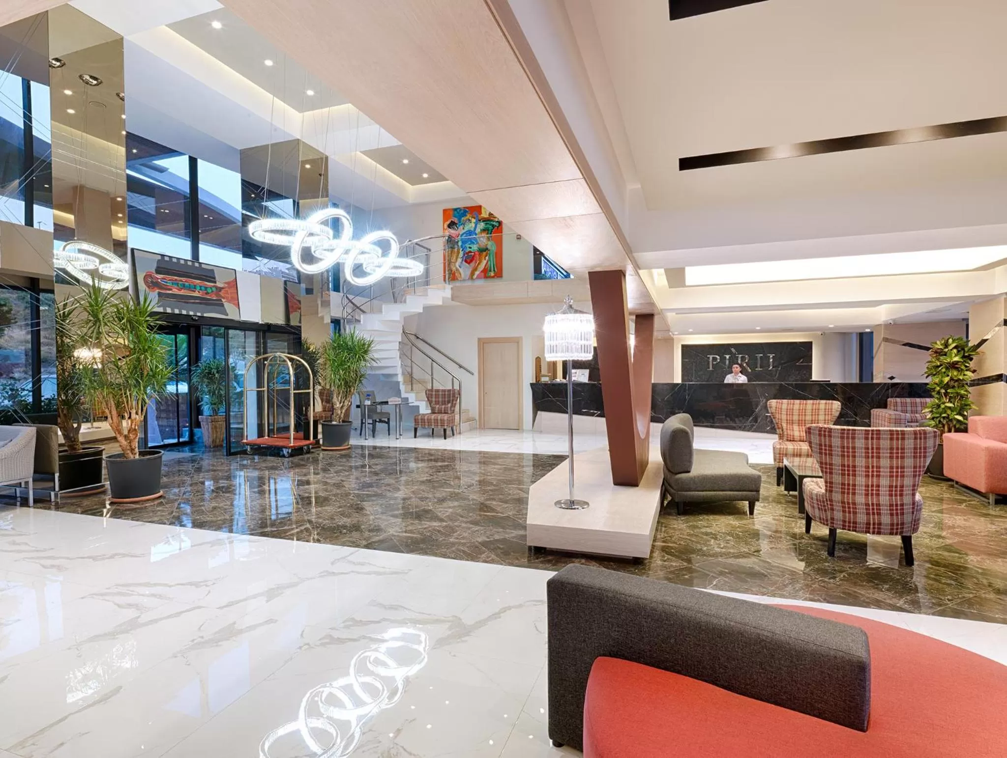 Communal lounge/ TV room in Pırıl Hotel Thermal&Beauty SPA