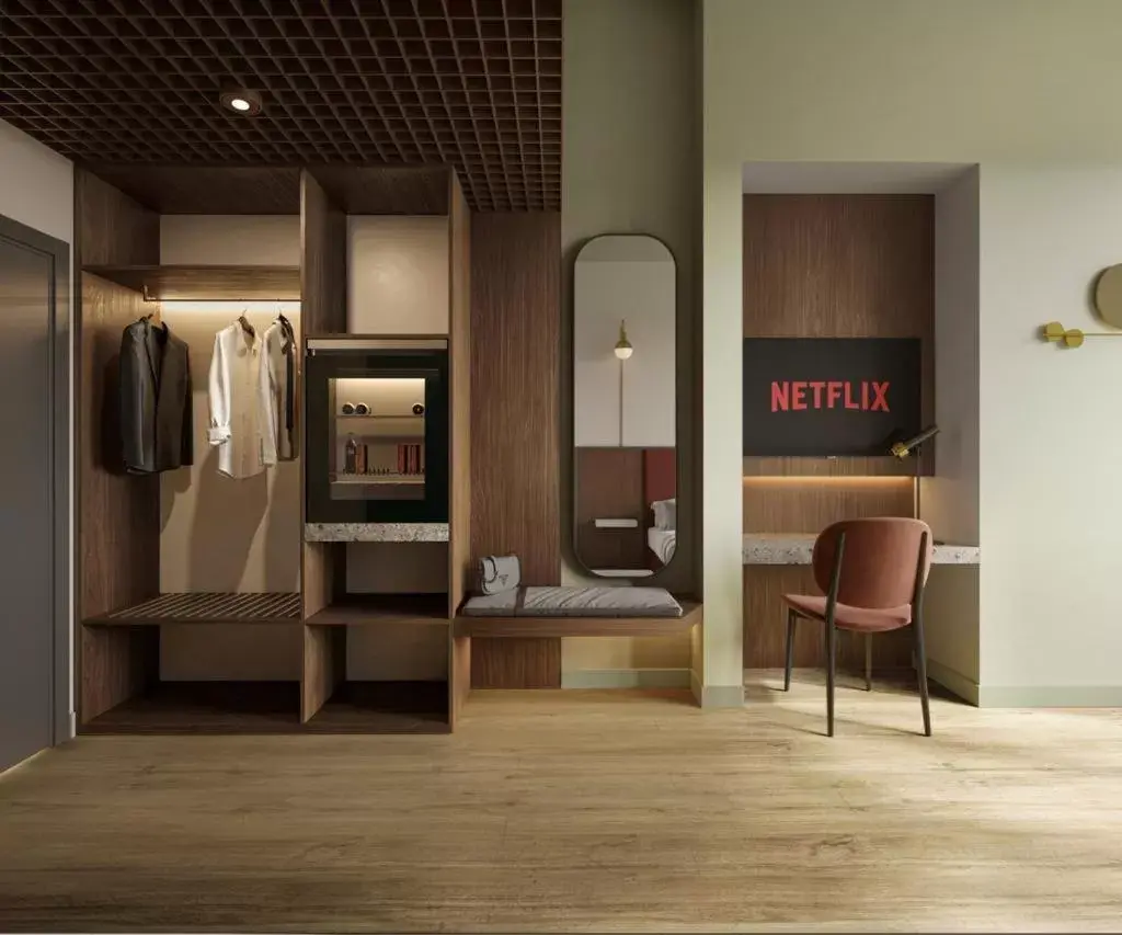 wardrobe, Seating Area in Mokinba Hotels Montebianco