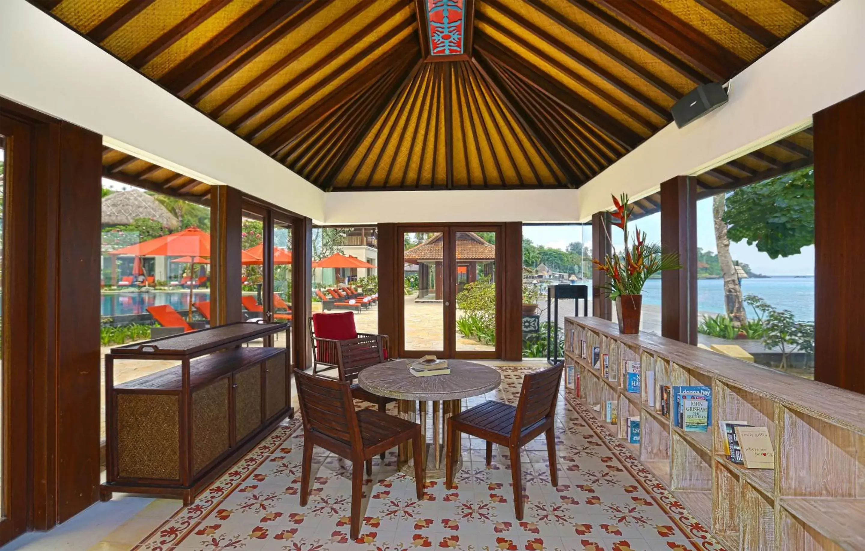 Seating area in Sudamala Resort, Senggigi, Lombok