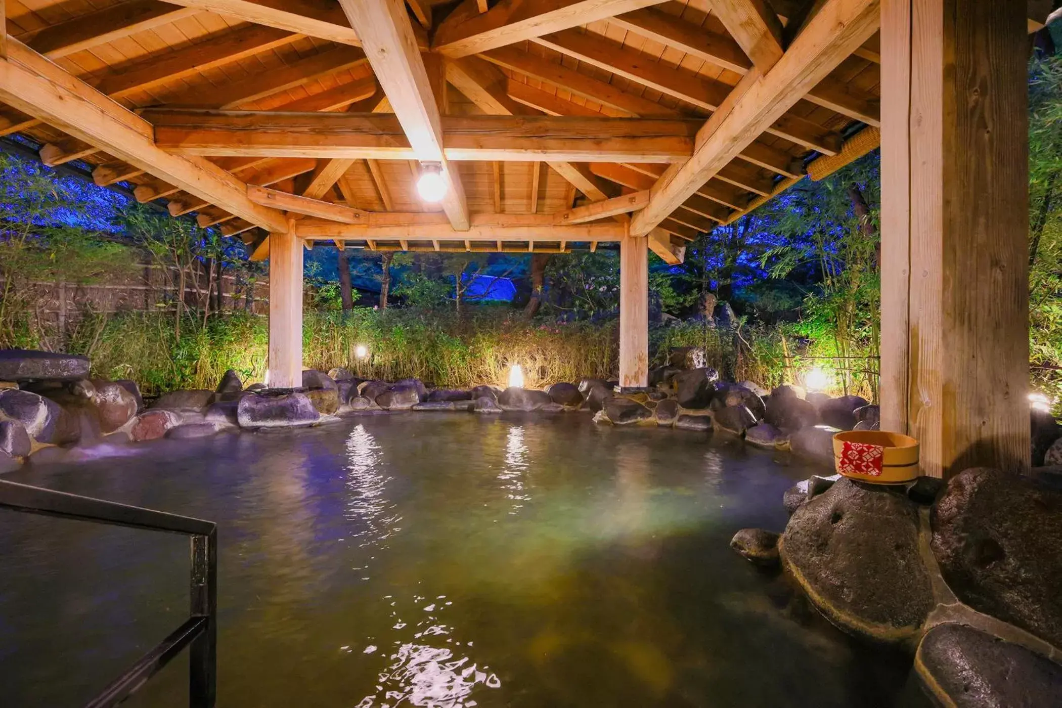 Hot Spring Bath, Swimming Pool in TAOYA Akiu