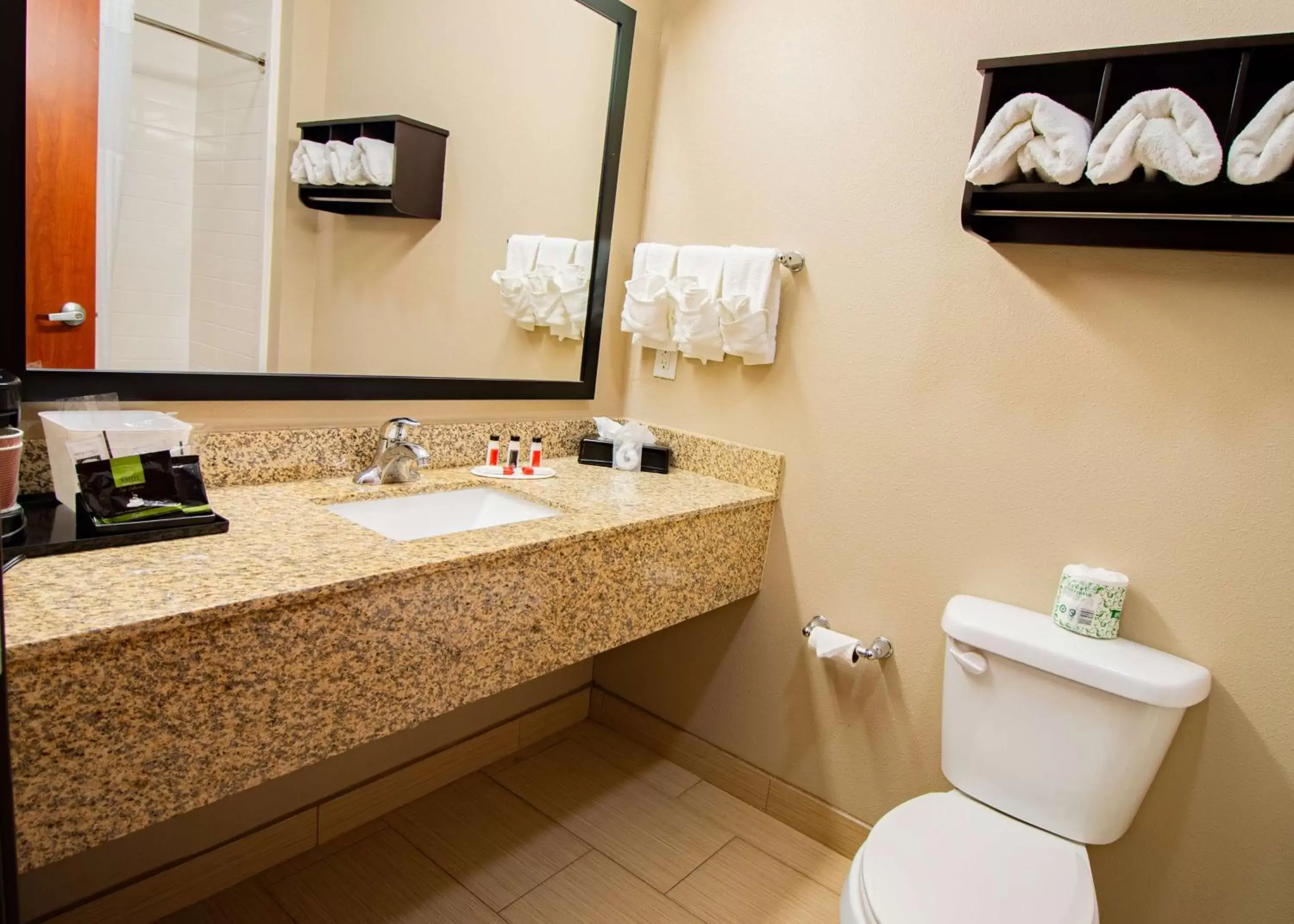 Bathroom in SureStay Plus Hotel by Best Western Owasso Tulsa North