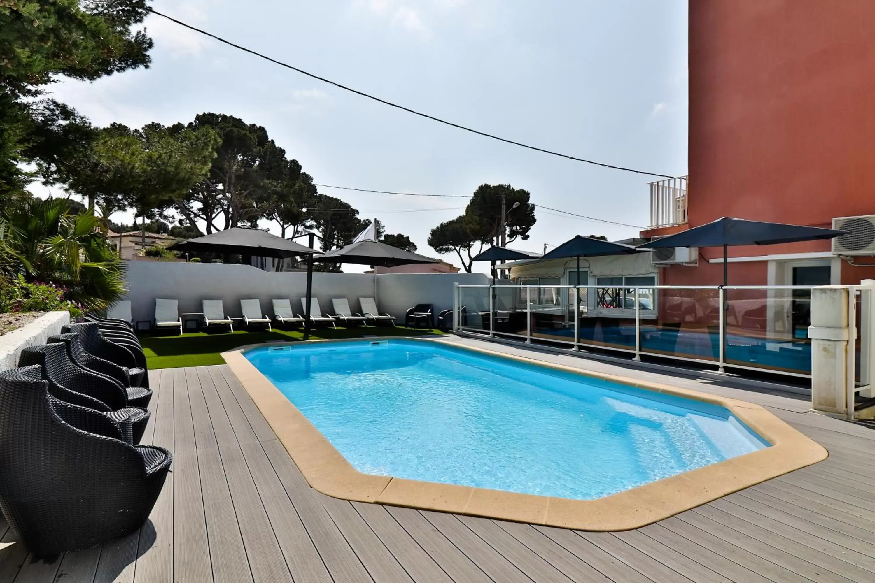 Pool view, Swimming Pool in Hotel La Tuiliere