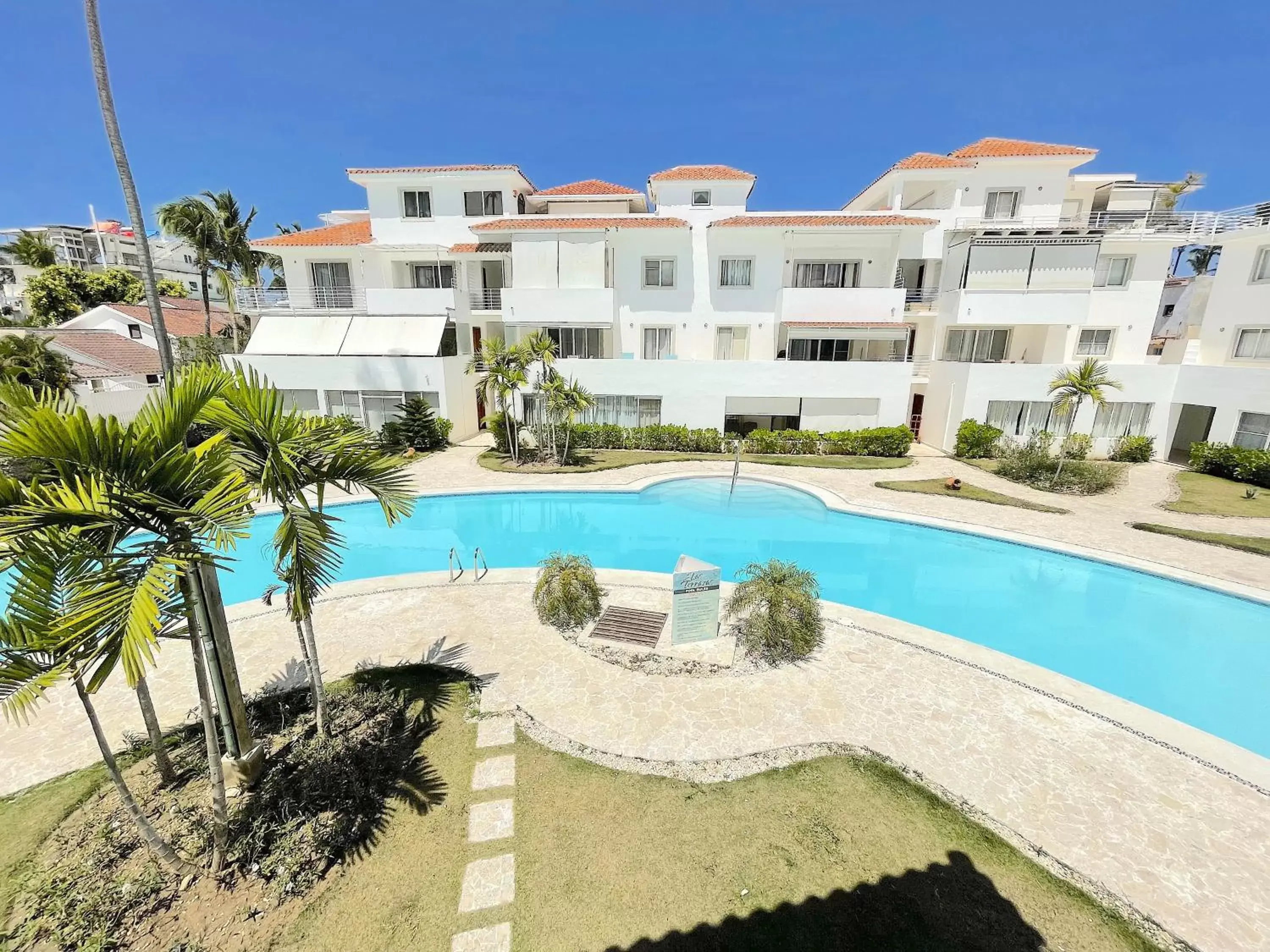 Patio, Pool View in CARIBBEAN GALAXY HOTEL Los Corales BAVARO BEACH CLUB & SPA