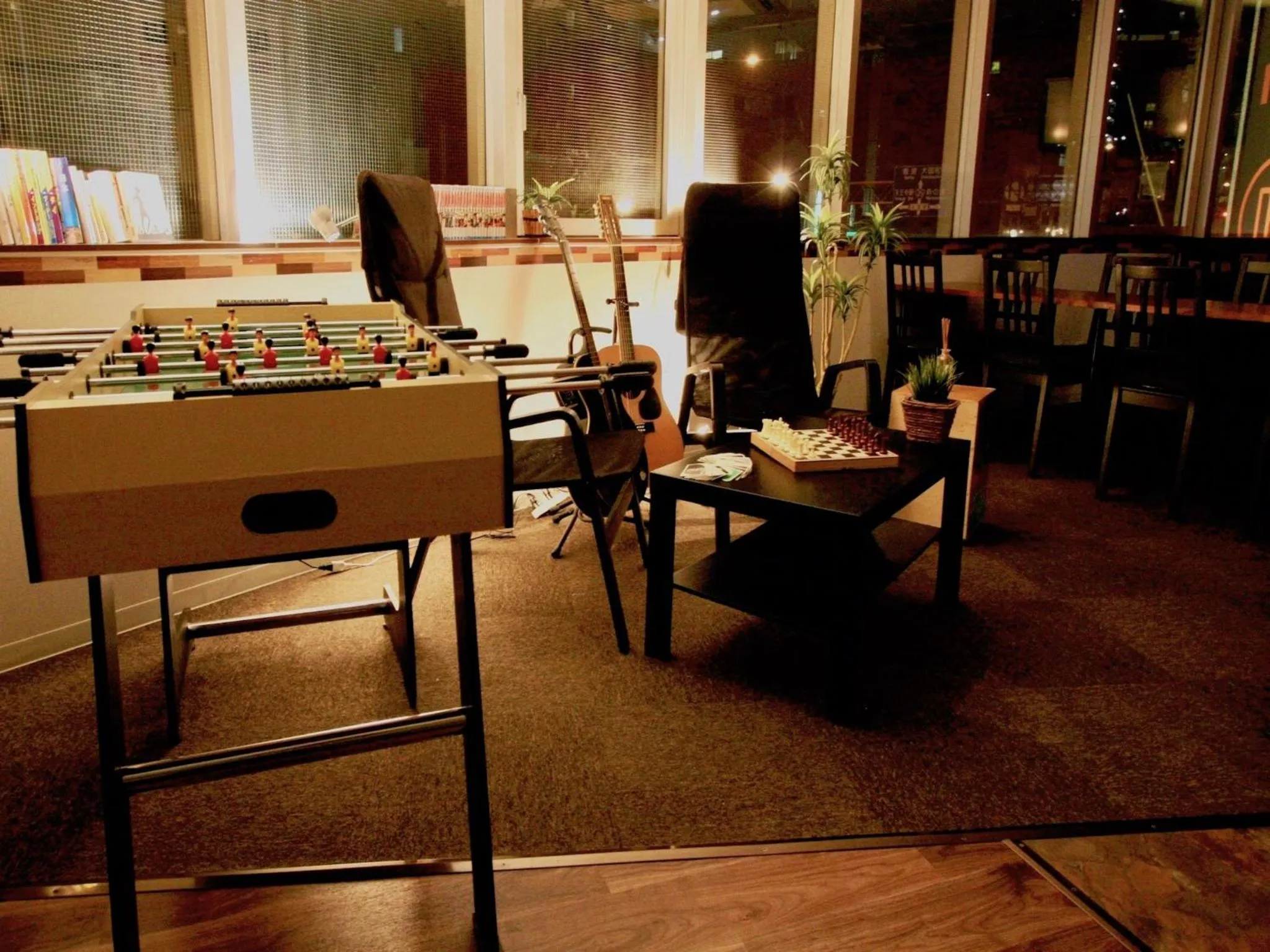 Communal lounge/ TV room in Osaka Guesthouse Nest