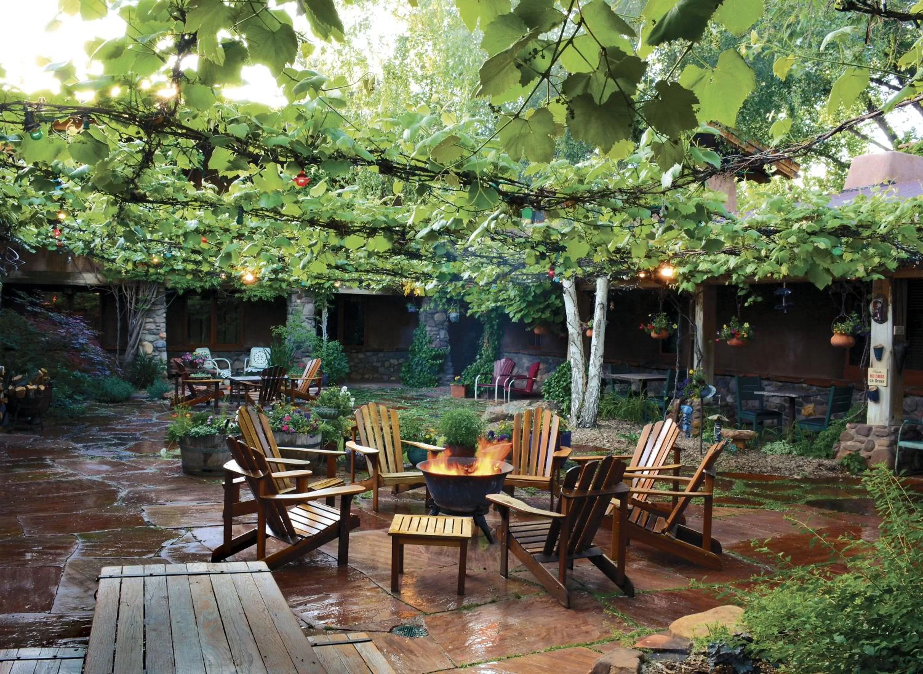 Patio in El Portal Sedona Hotel