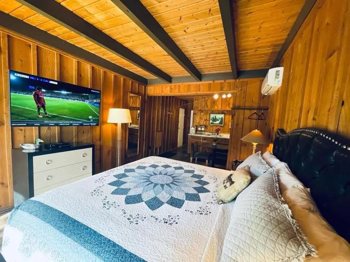 Bed in Riverfront Lodging