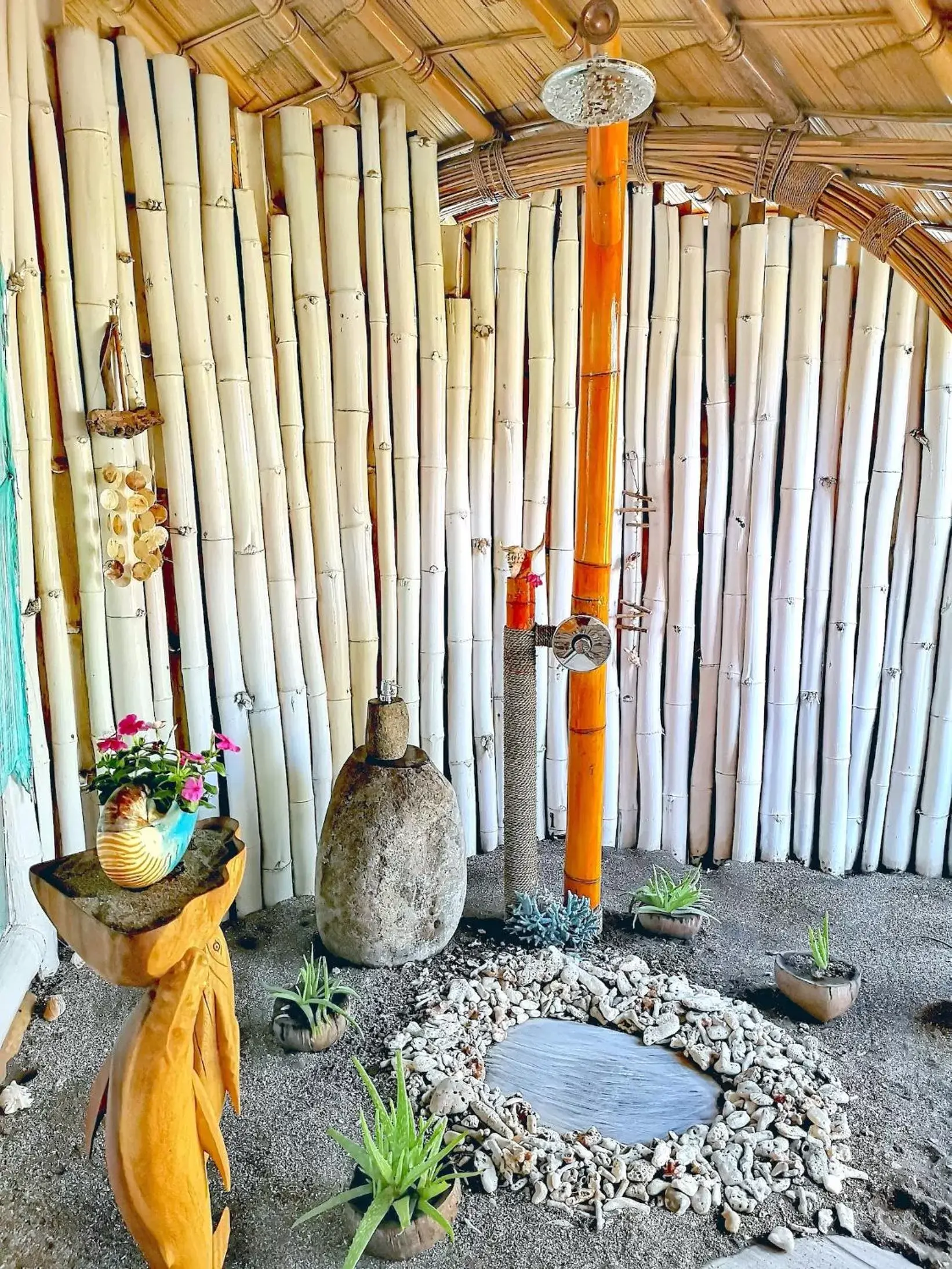 Shower in Coconut Garden Beach Resort