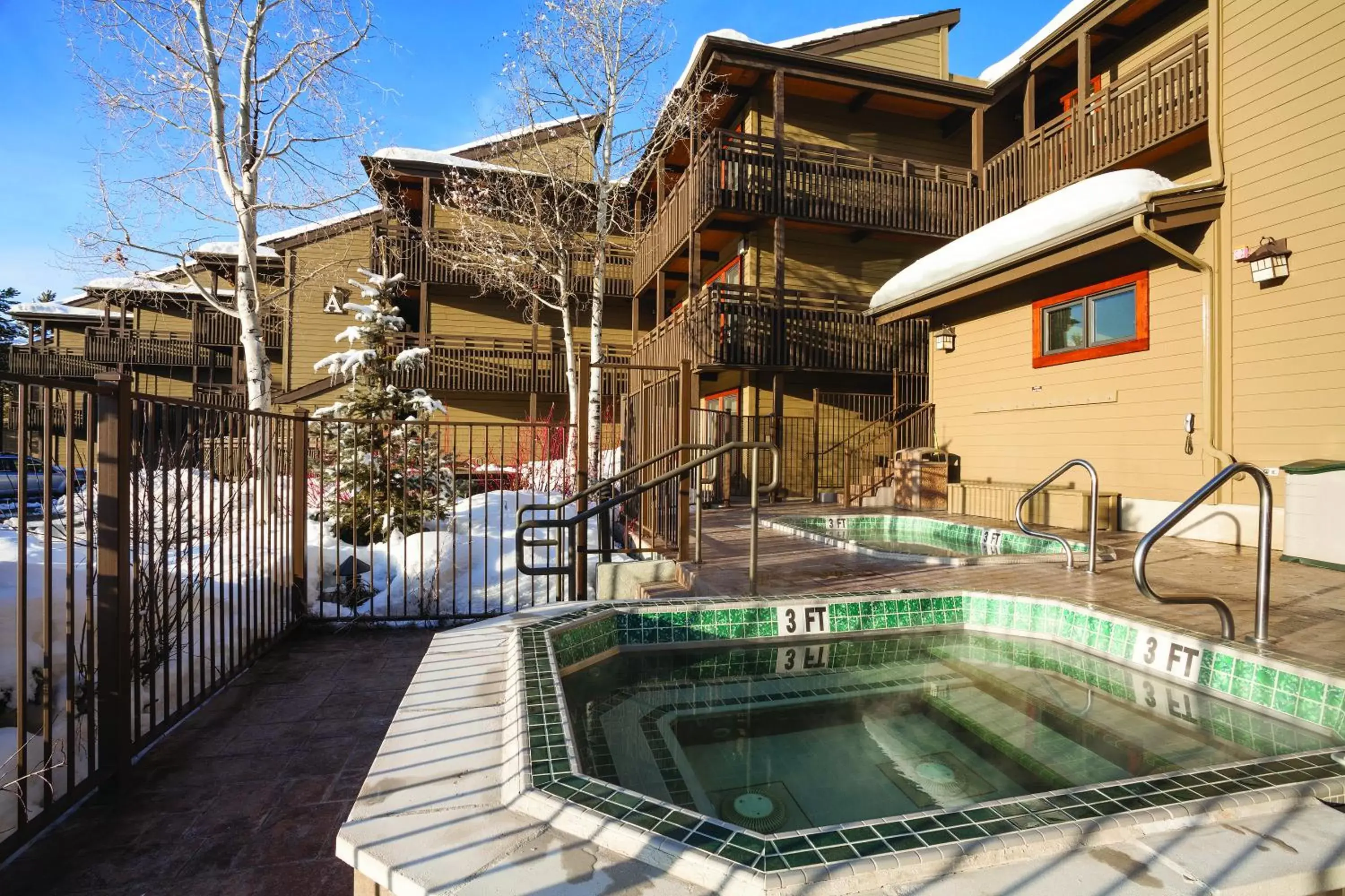 Winter, Swimming Pool in The Lodge at Steamboat by Vacasa