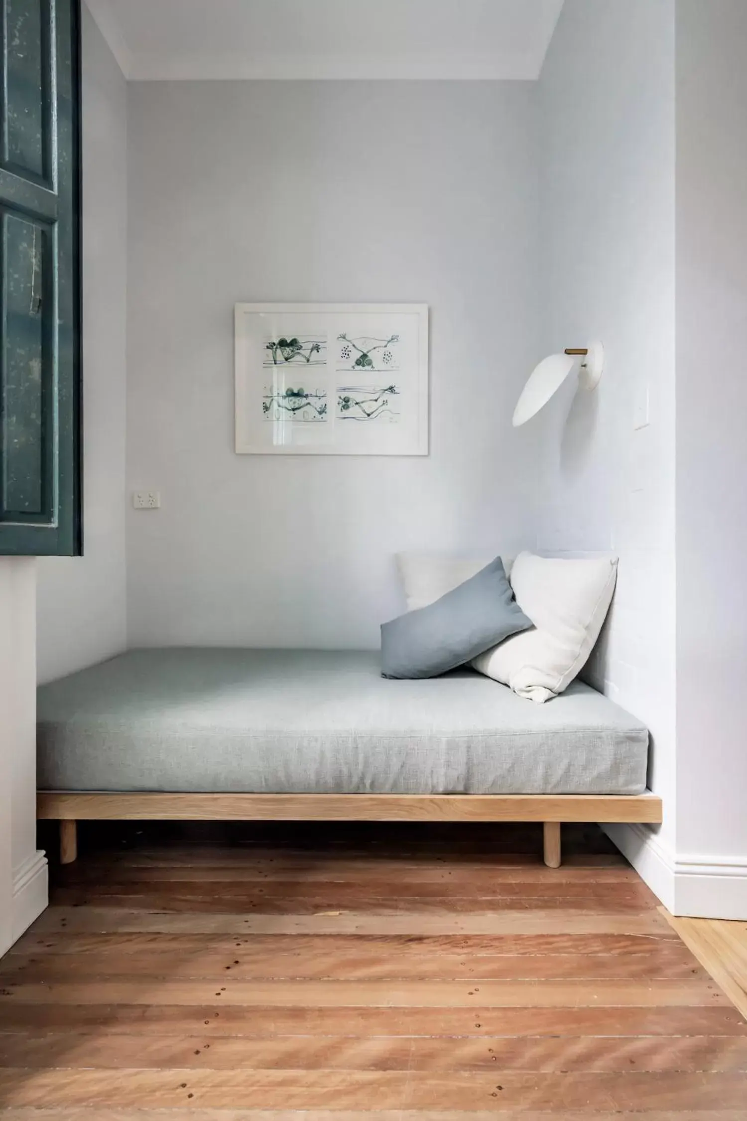 Bed, Seating Area in Bondi Beach House