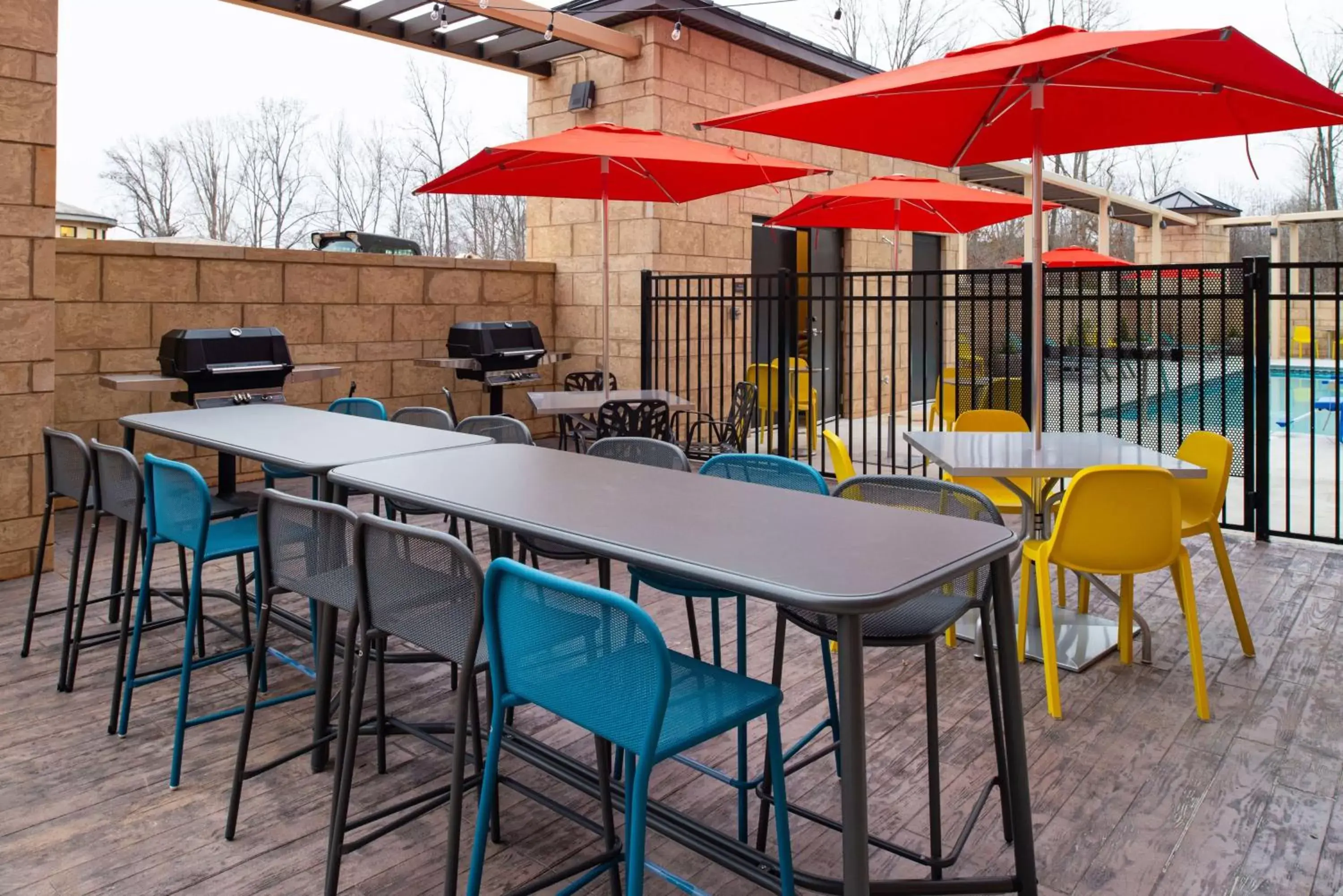 Patio in Home2 Suites By Hilton Charlotte Mooresville, Nc