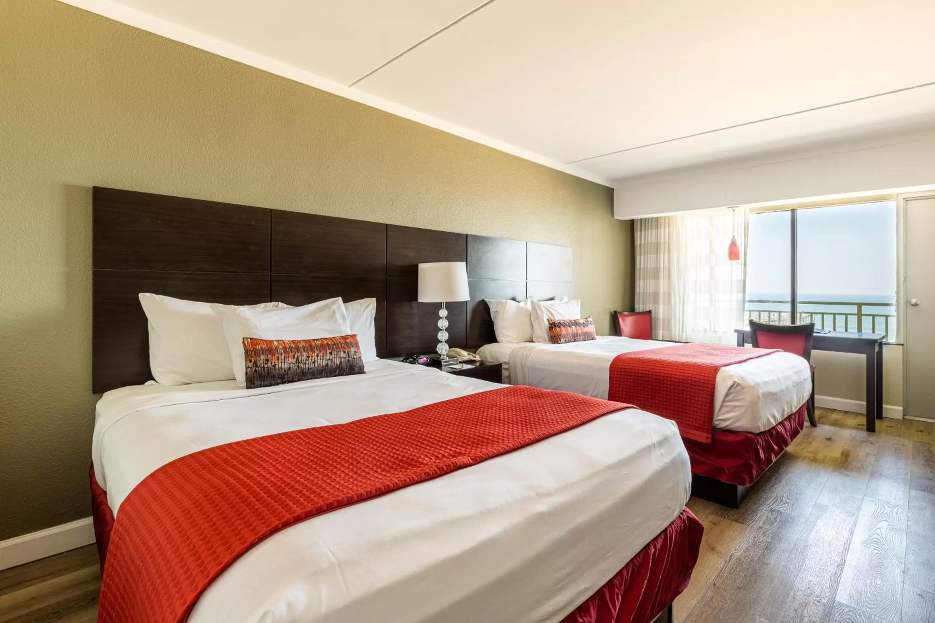 Queen Room with Two Queen Beds with Ocean View - Non-Smoking in Sandcastle Resort