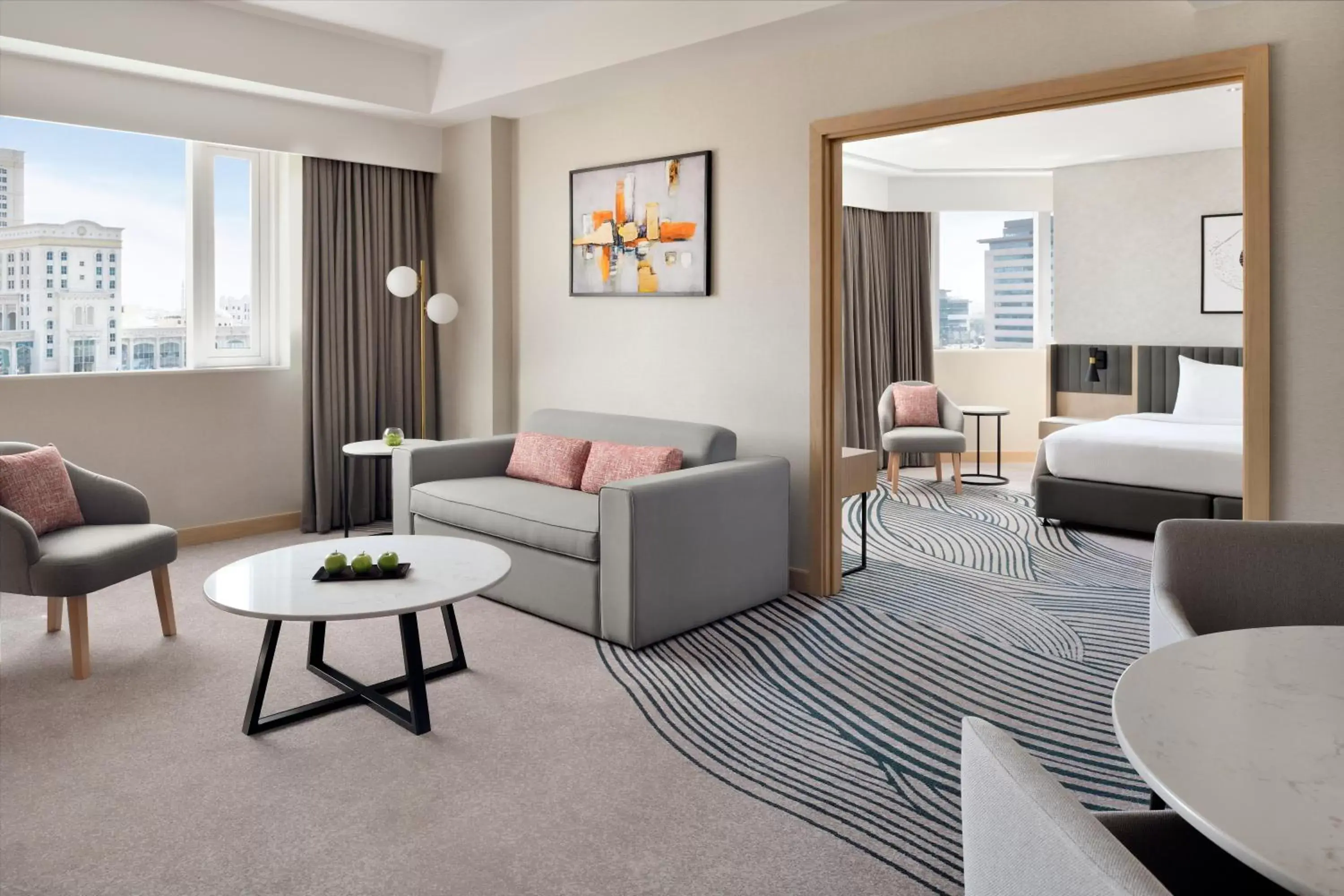 Living room, Bed in Crowne Plaza - Dubai Jumeirah by IHG Living room, Bed in Crowne Plaza - Dubai Jumeirah by IHG