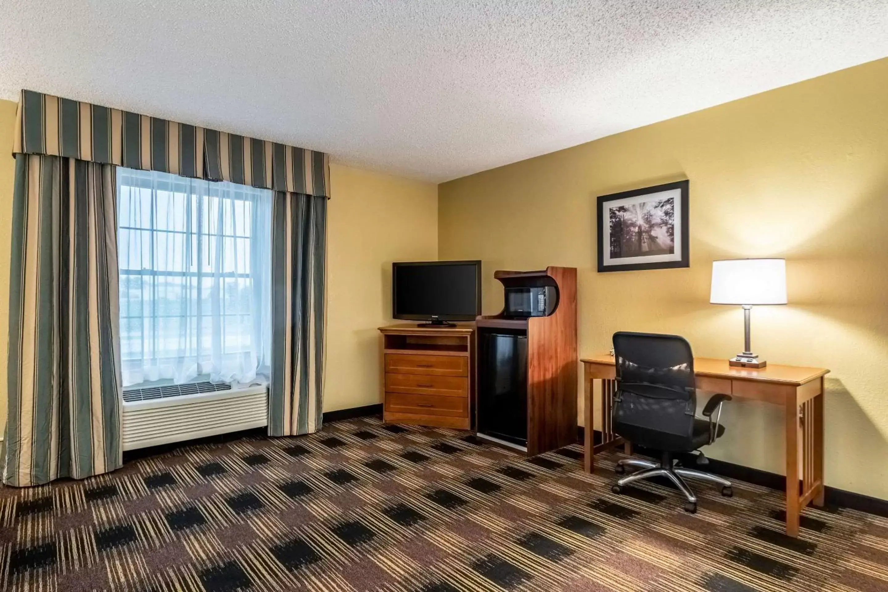 Bedroom, TV/Entertainment Center in Quality Inn Newton at I-80