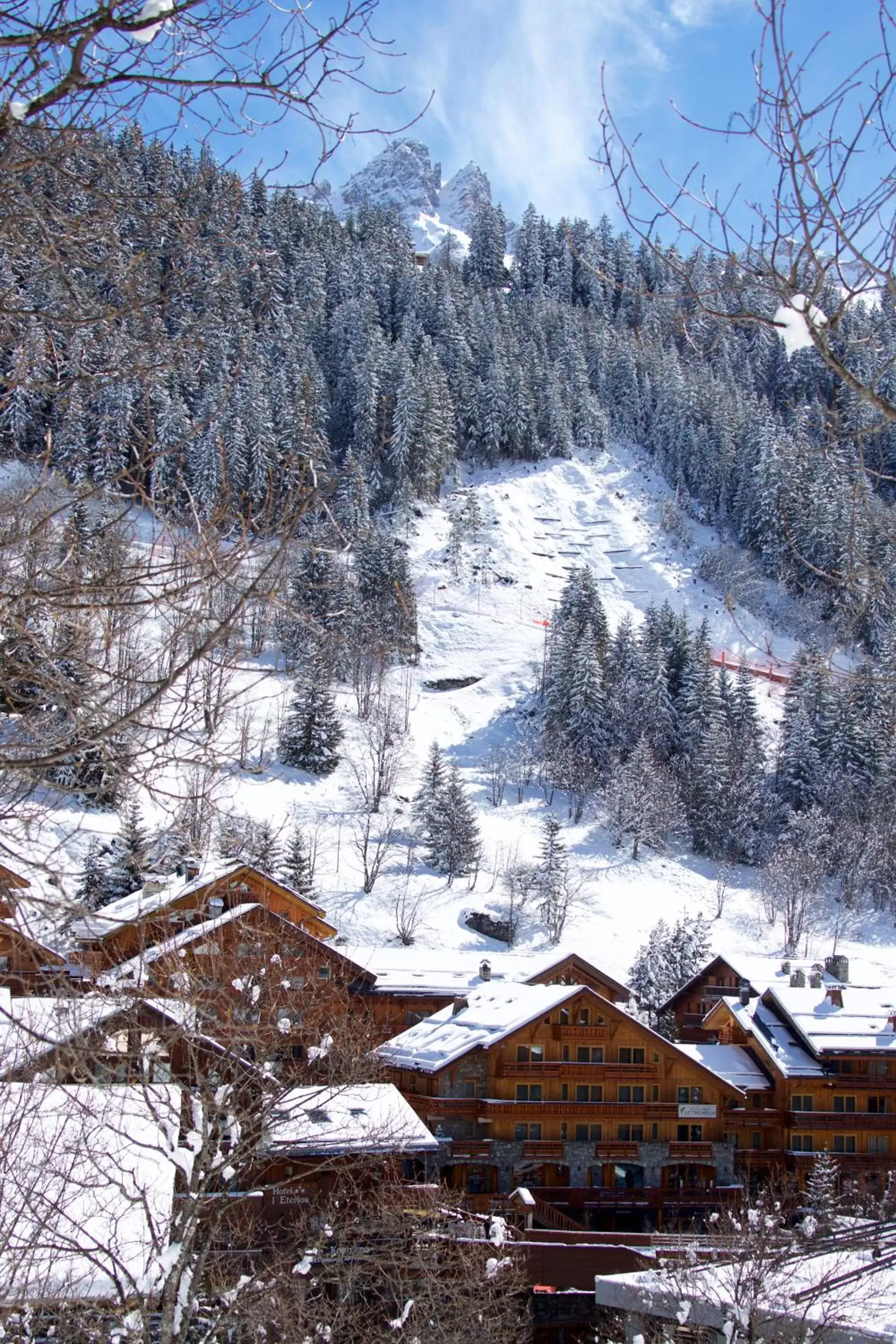 Mountain view, Winter in Hotel Le Tremplin