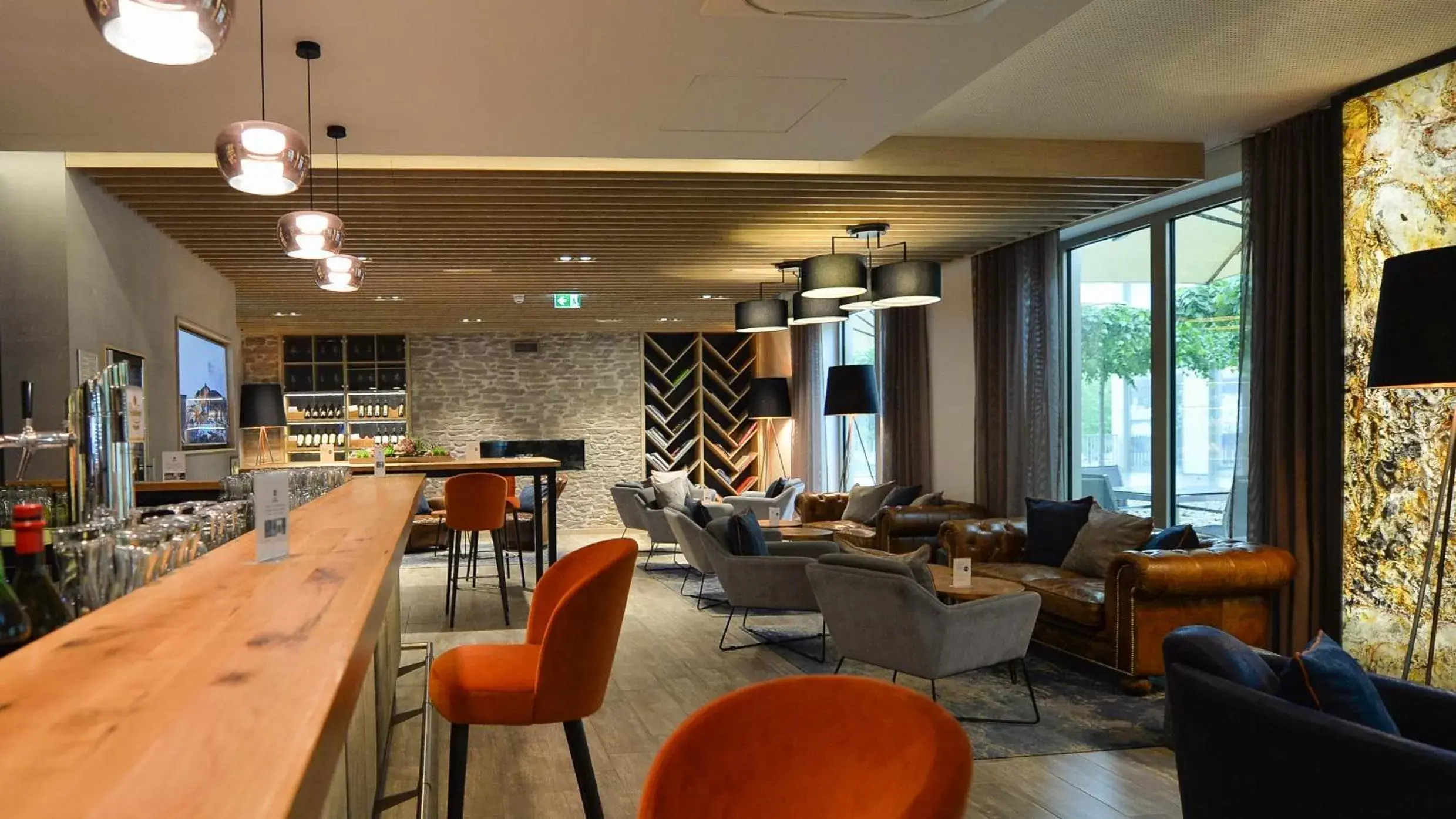 Lounge or bar, Restaurant/Places to Eat in Best Western Hotel Wiesbaden