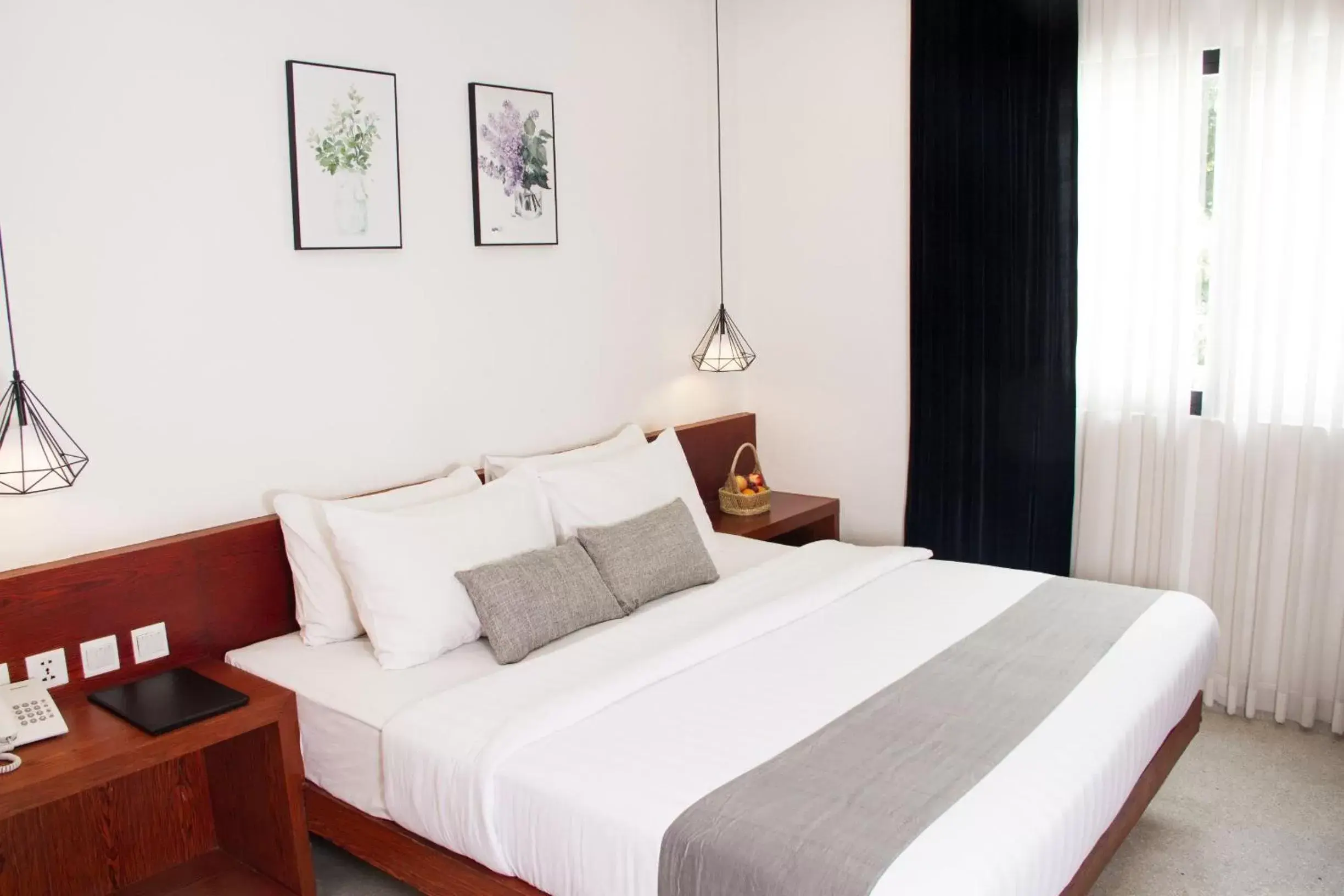 Bed in Bopha Bassac Boutique Hotel