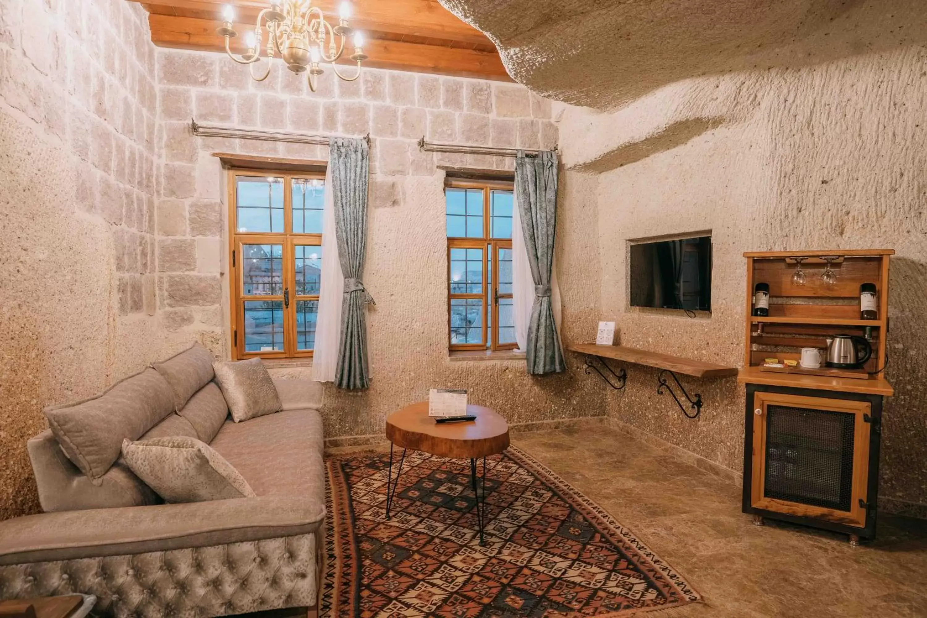 Seating Area in Lunar Cappadocia Hotel