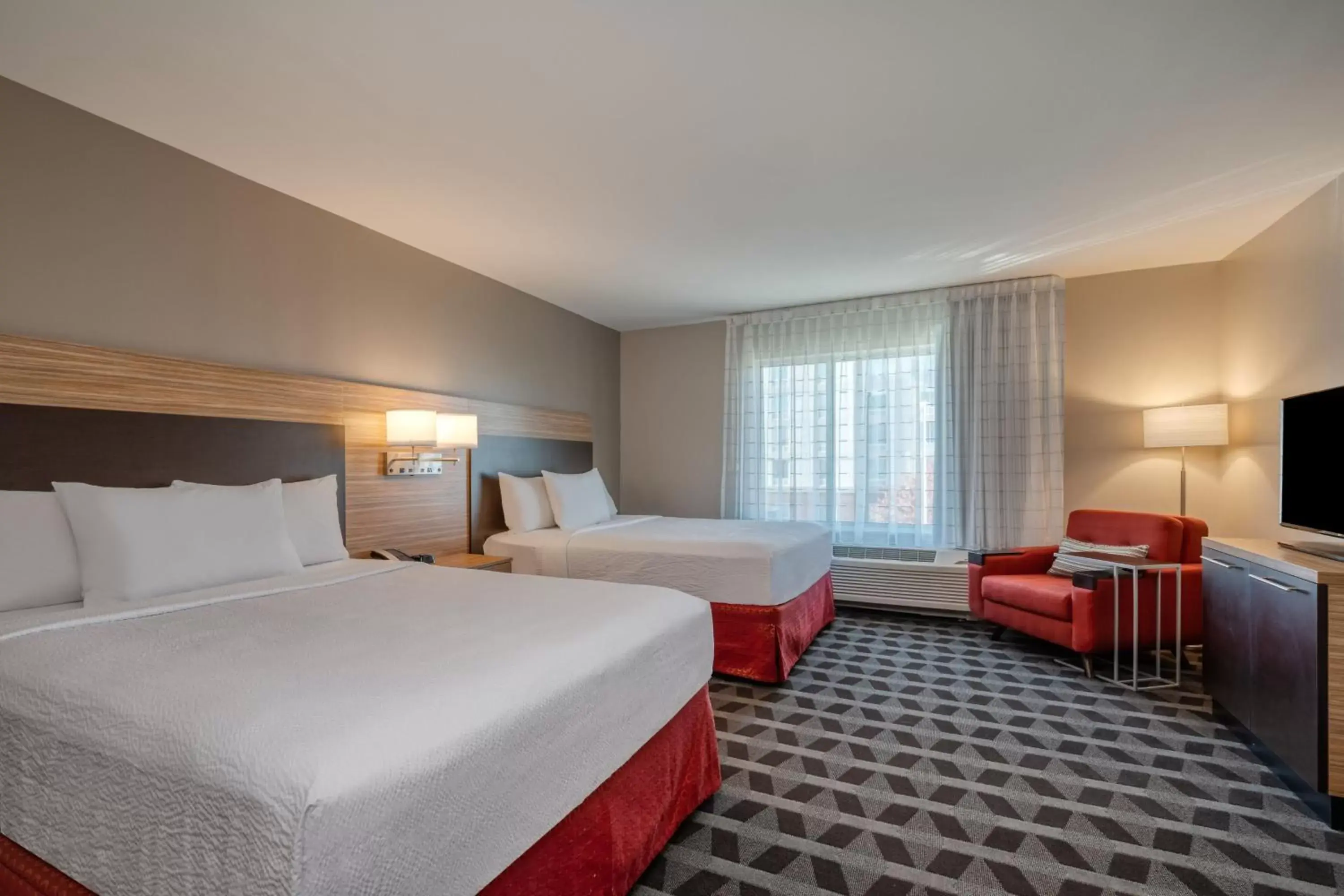 Bedroom, Bed in TownePlace Suites by Marriott Indianapolis Airport