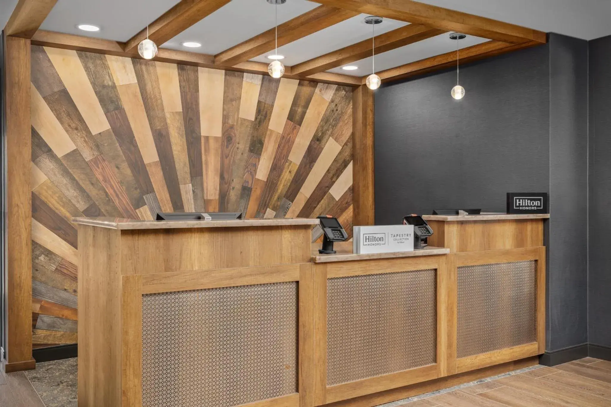 Lobby or reception in Hotel Westport Kansas City, Tapestry Collection by Hilton Lobby or reception in Hotel Westport Kansas City, Tapestry Collection by Hilton