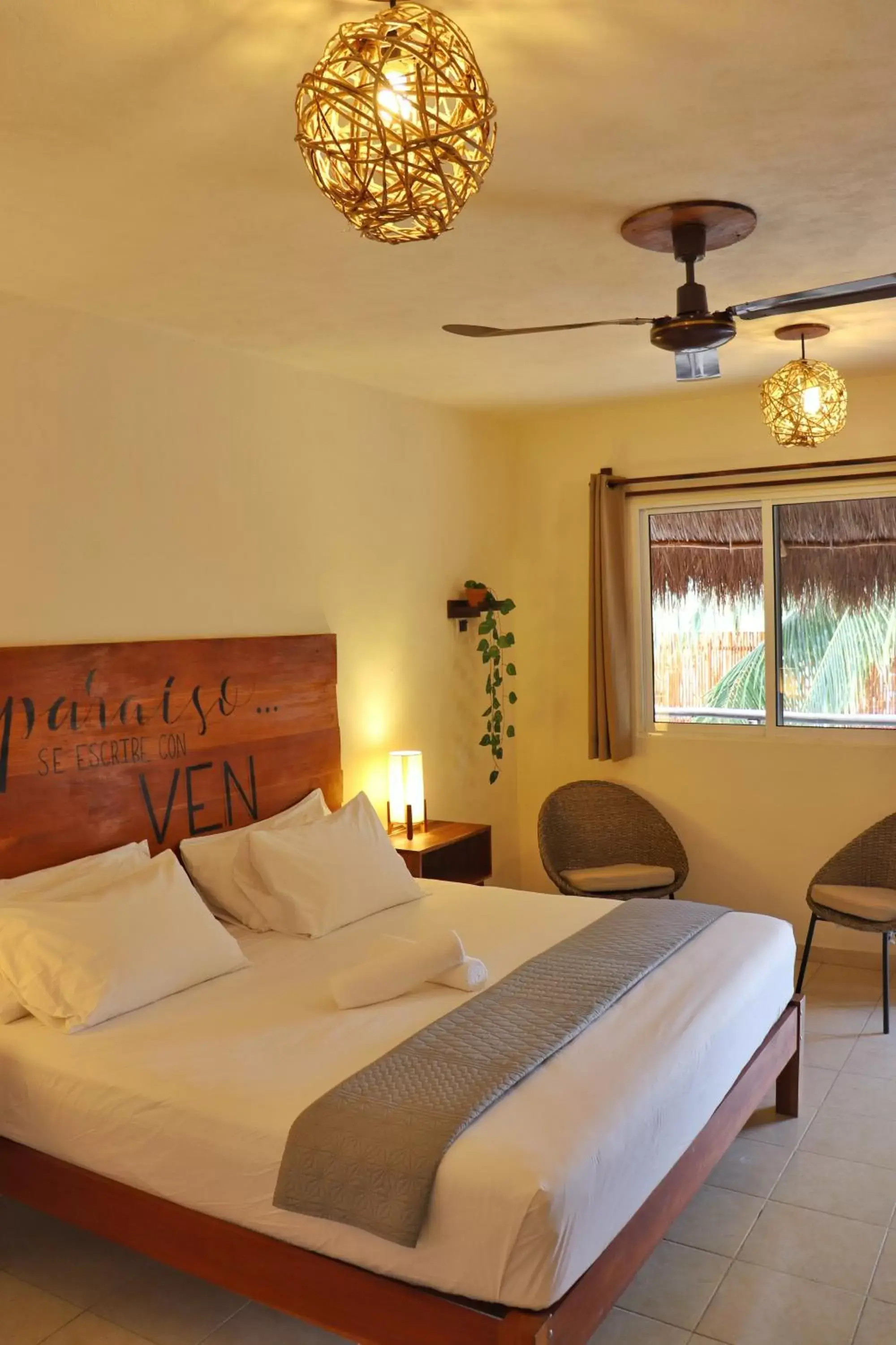 Bed in Hotel Sur Bacalar