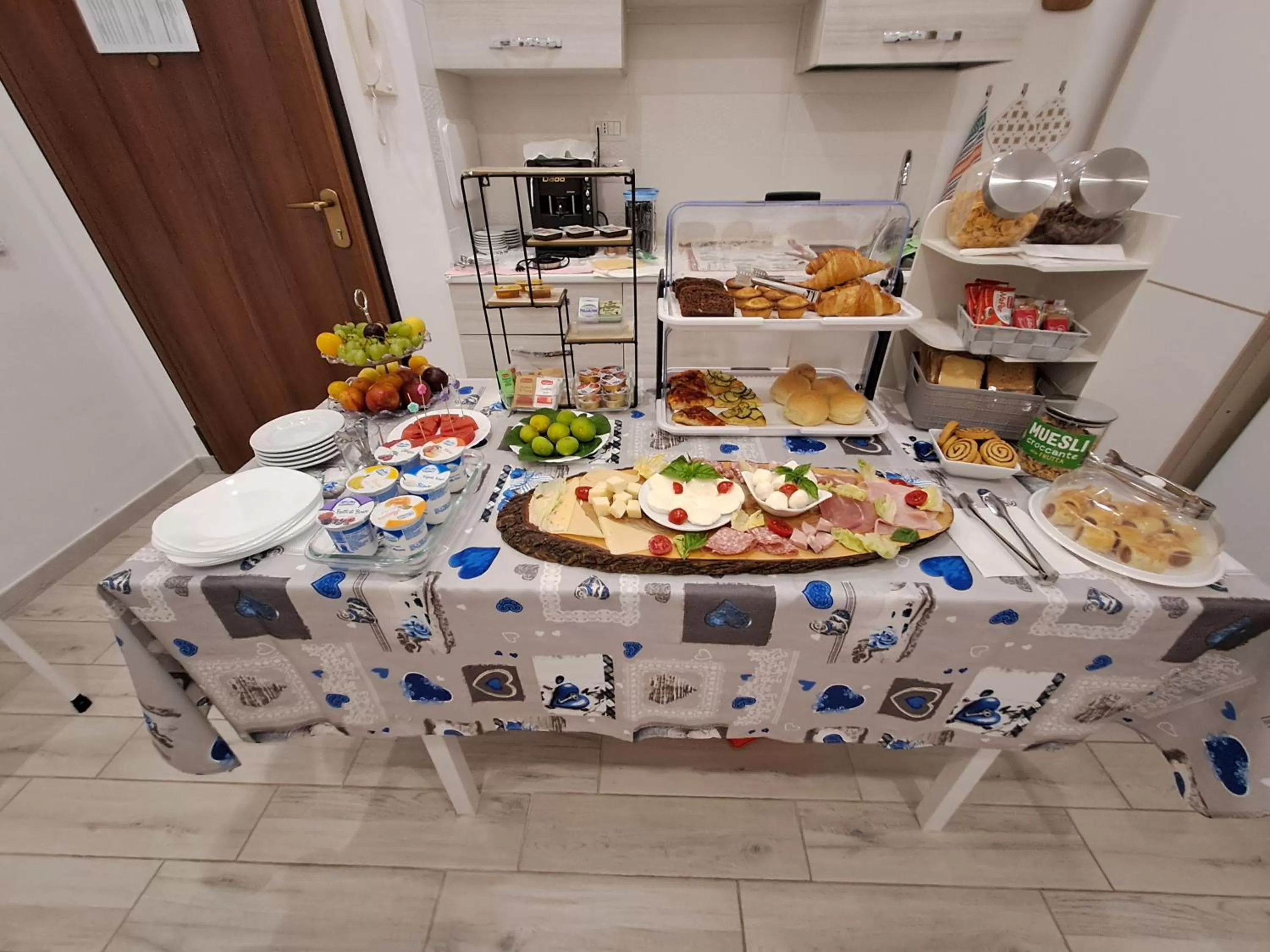 Continental breakfast in biRose B&B