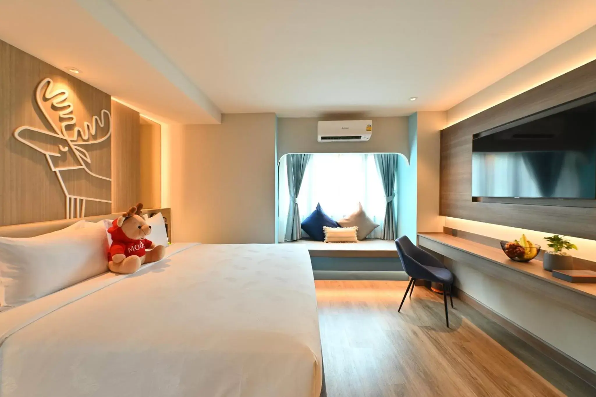 Photo of the whole room, Bed in Moose Hotel Nimman Photo of the whole room, Bed in Moose Hotel Nimman