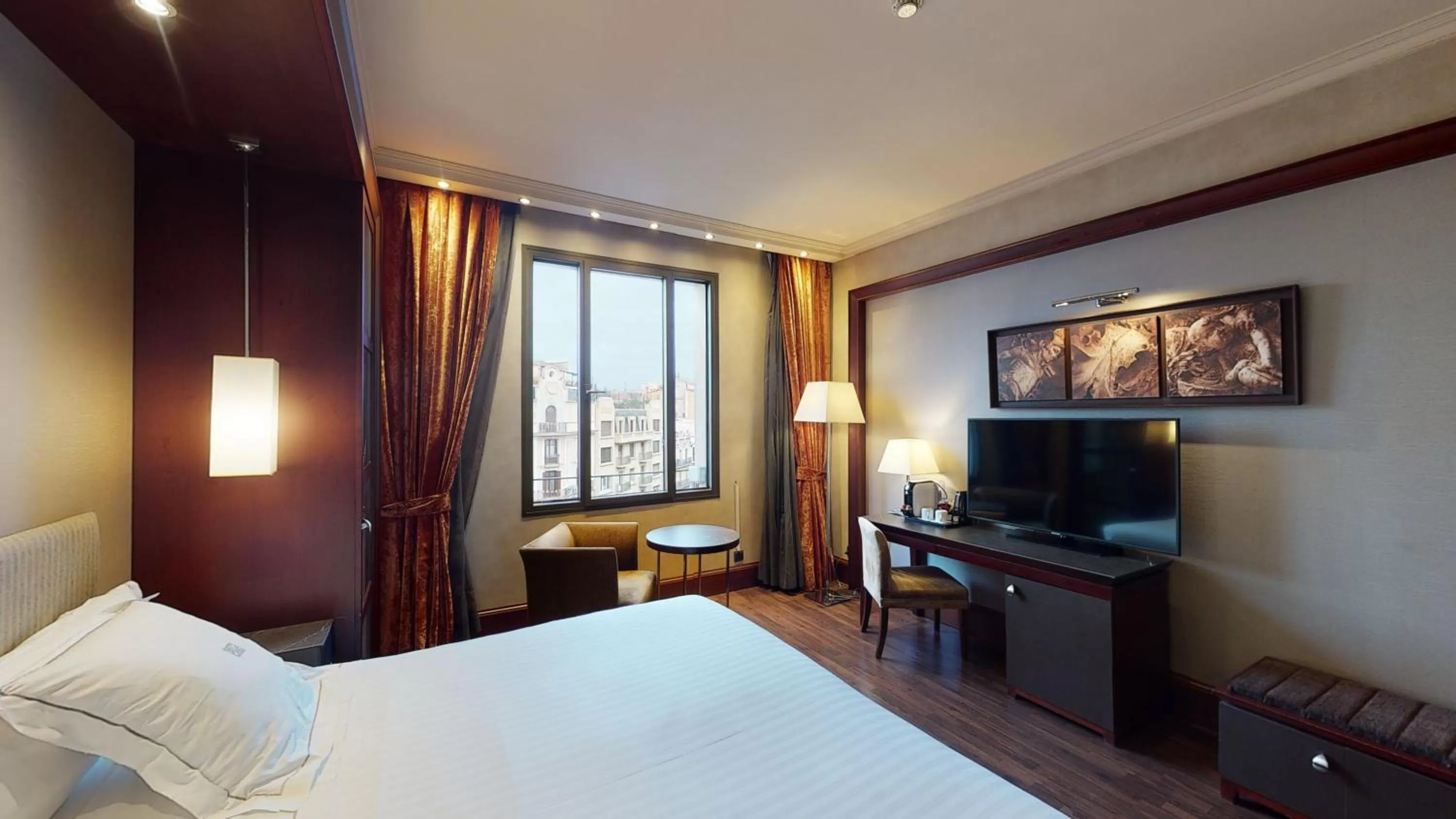 Bed in Hotel Barcelona Center