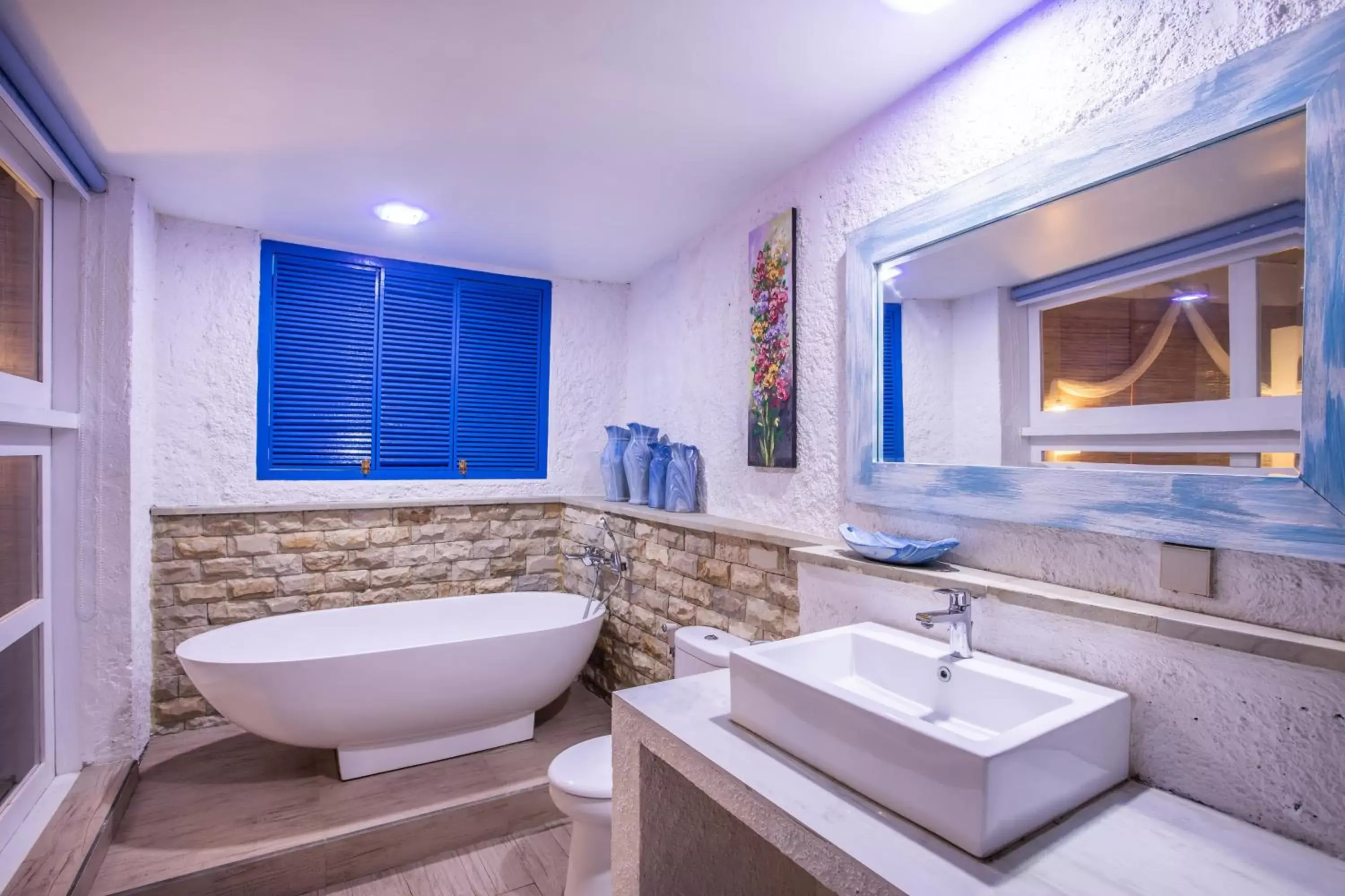 Bath, Bathroom in Santorini Beach Resort