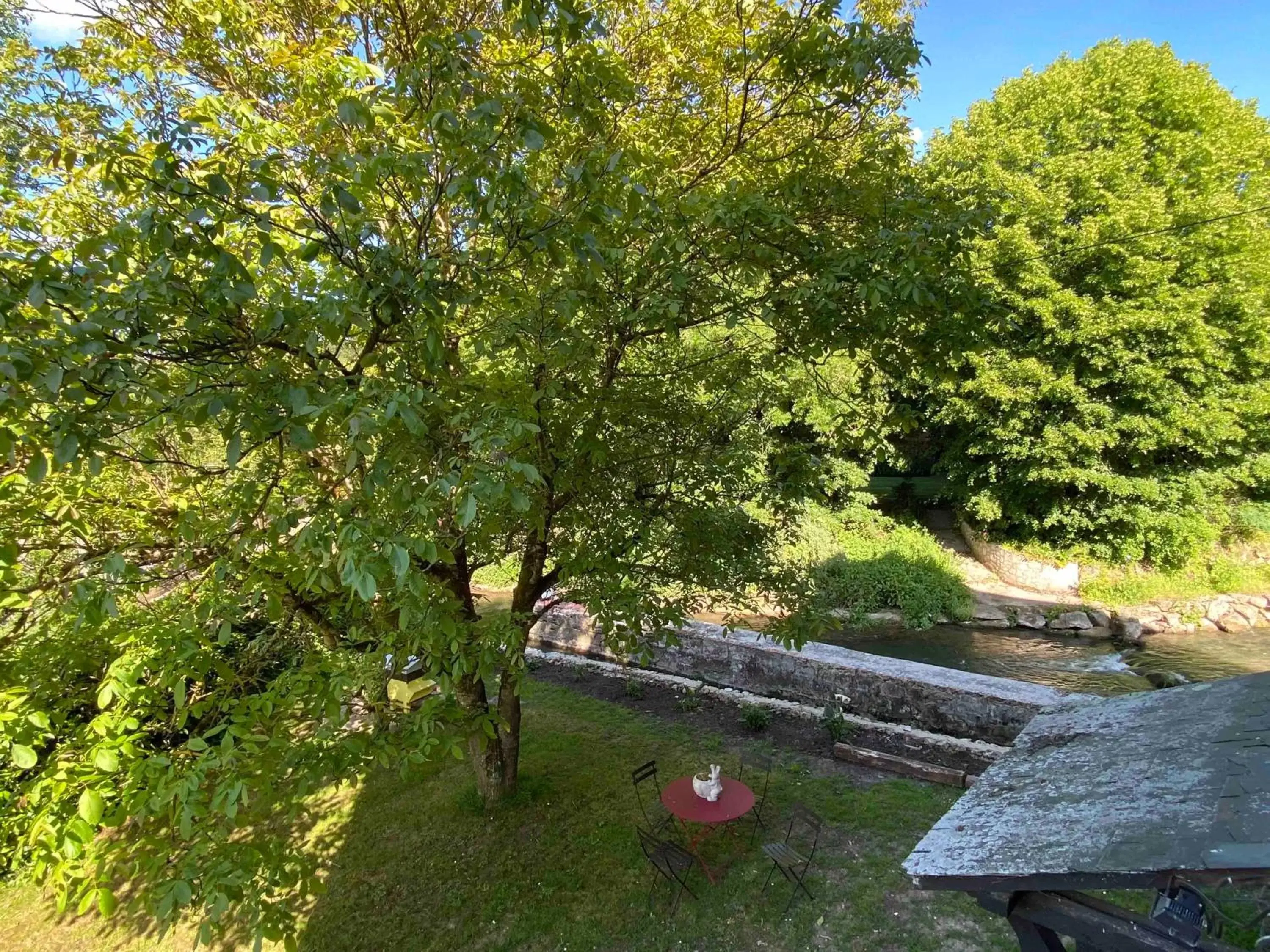 Bedroom, Garden in Le Moulin Fouret