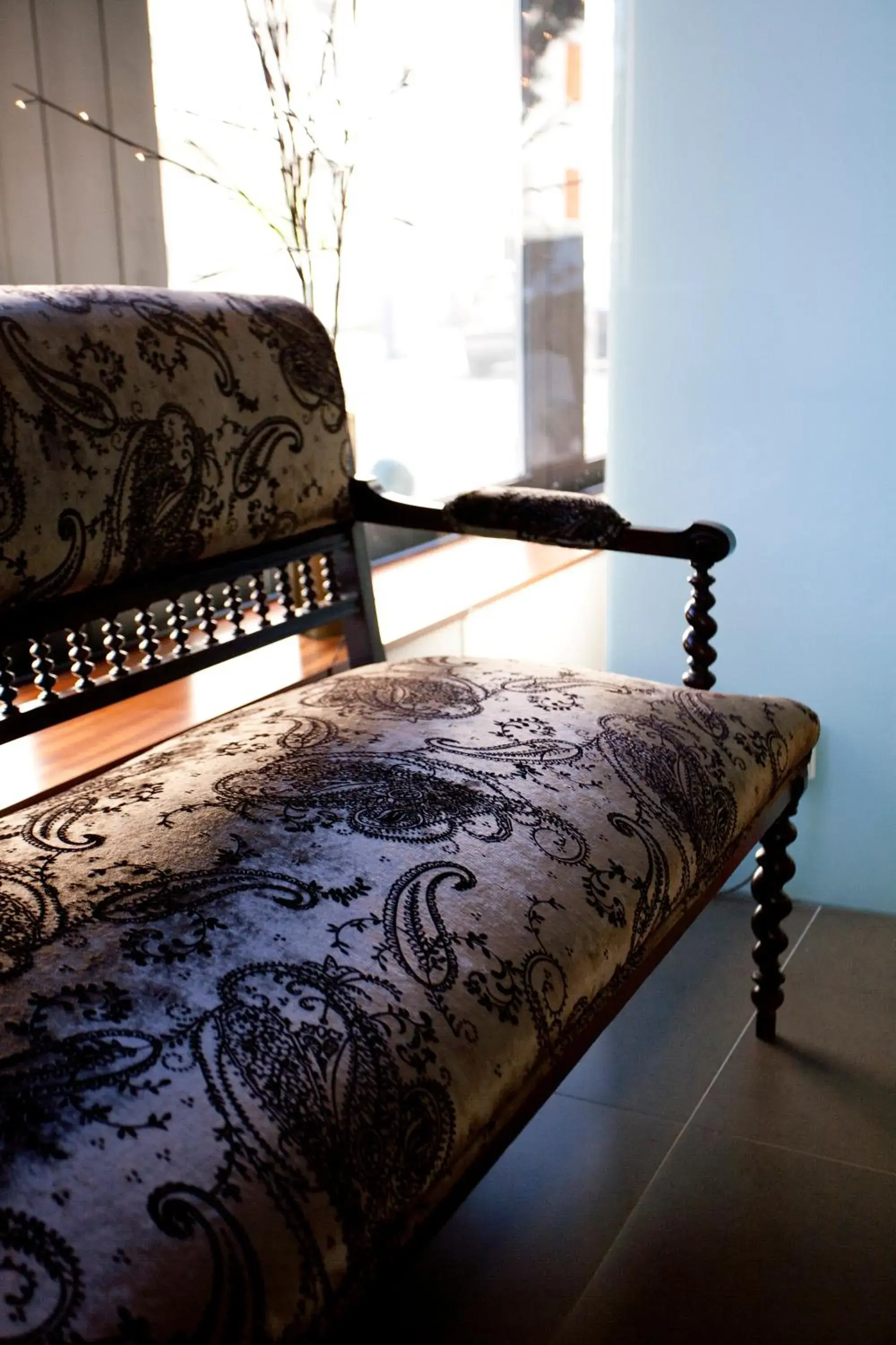Decorative detail, Bed in Porto Antas Hotel