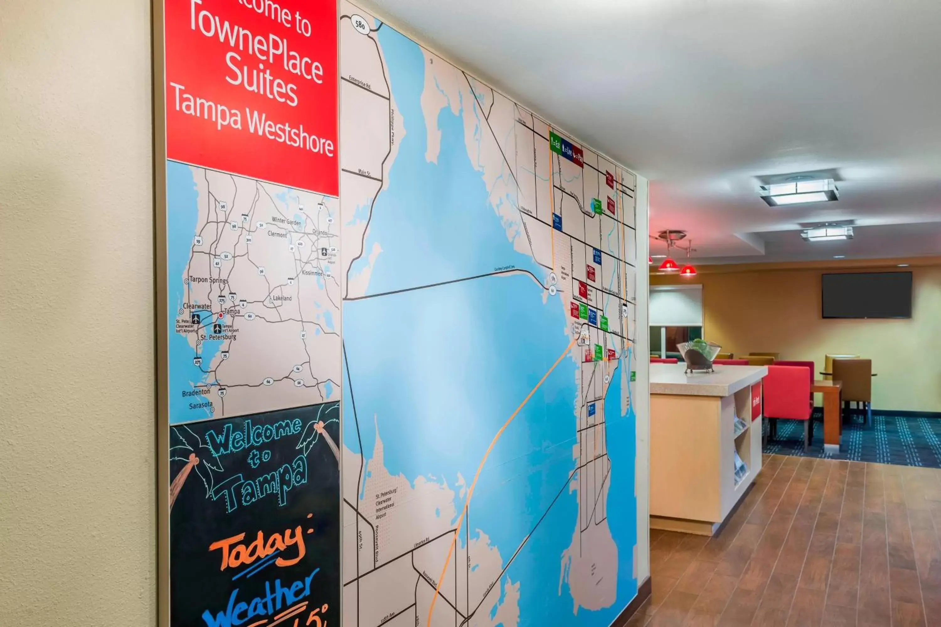 Location in TownePlace Suites Tampa Westshore/Airport