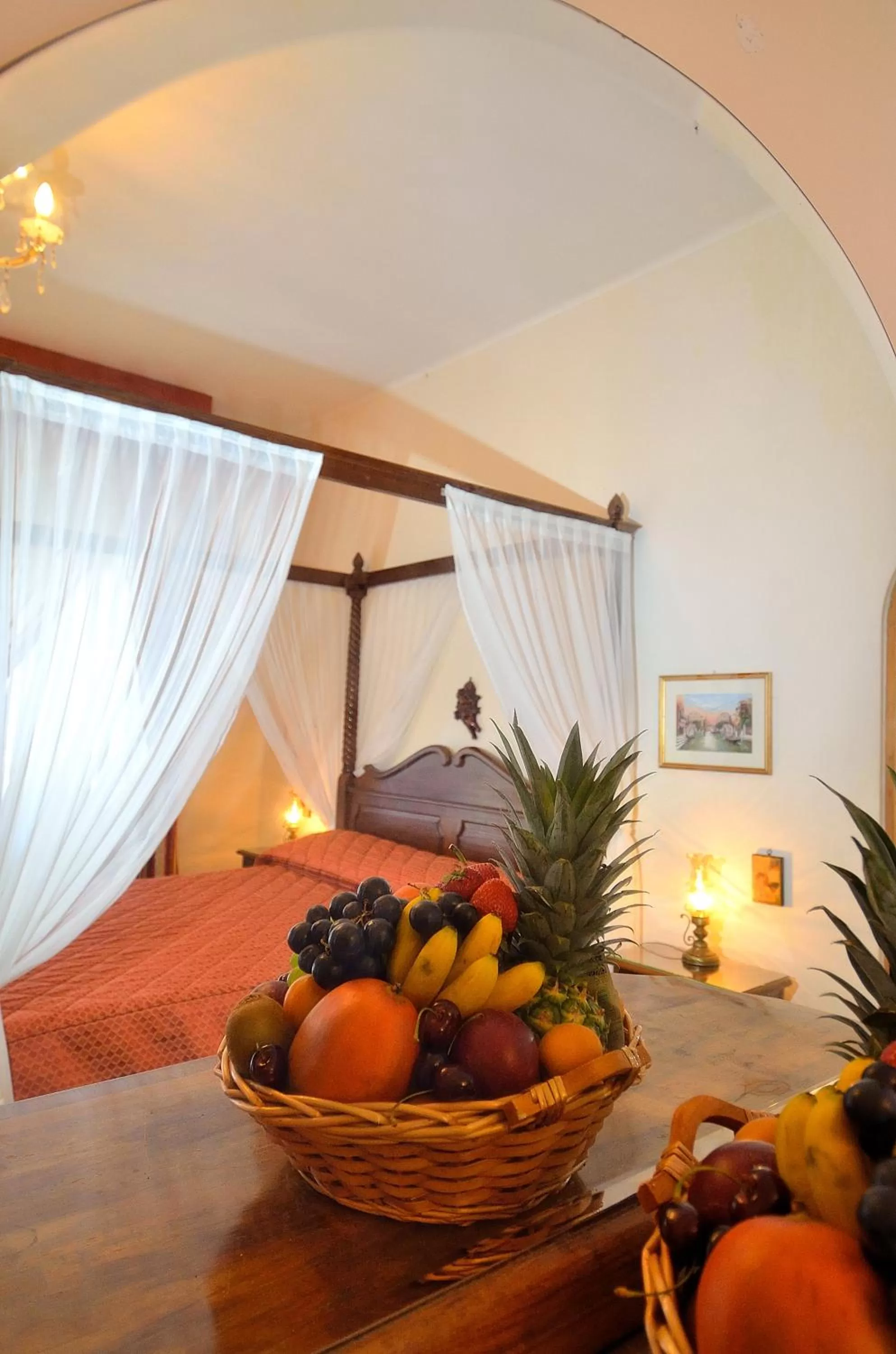 Decorative detail, Bed in Villa Albertina