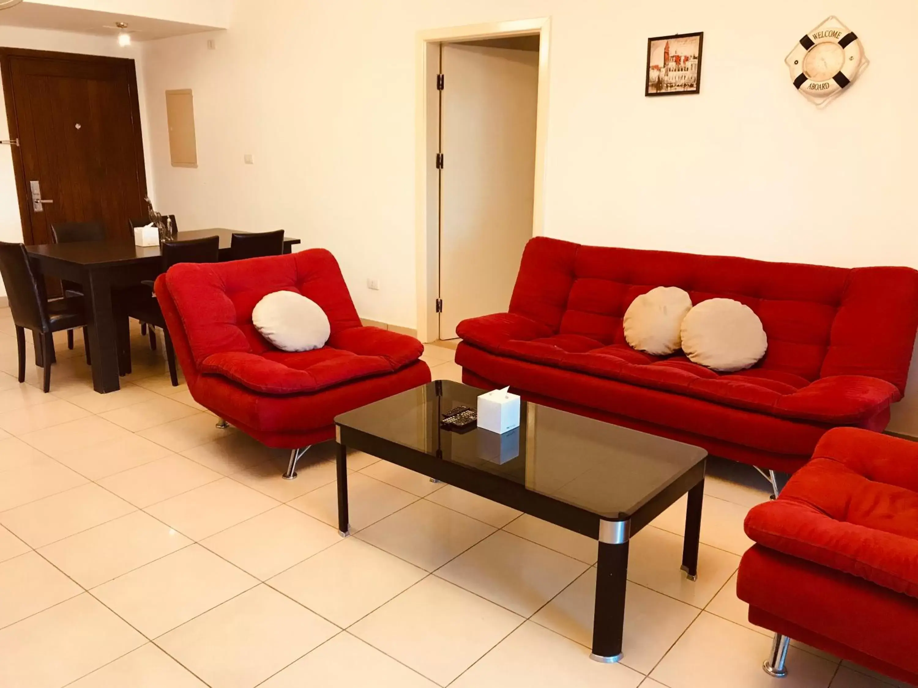 Living room, Seating Area in Tala Bay Residence